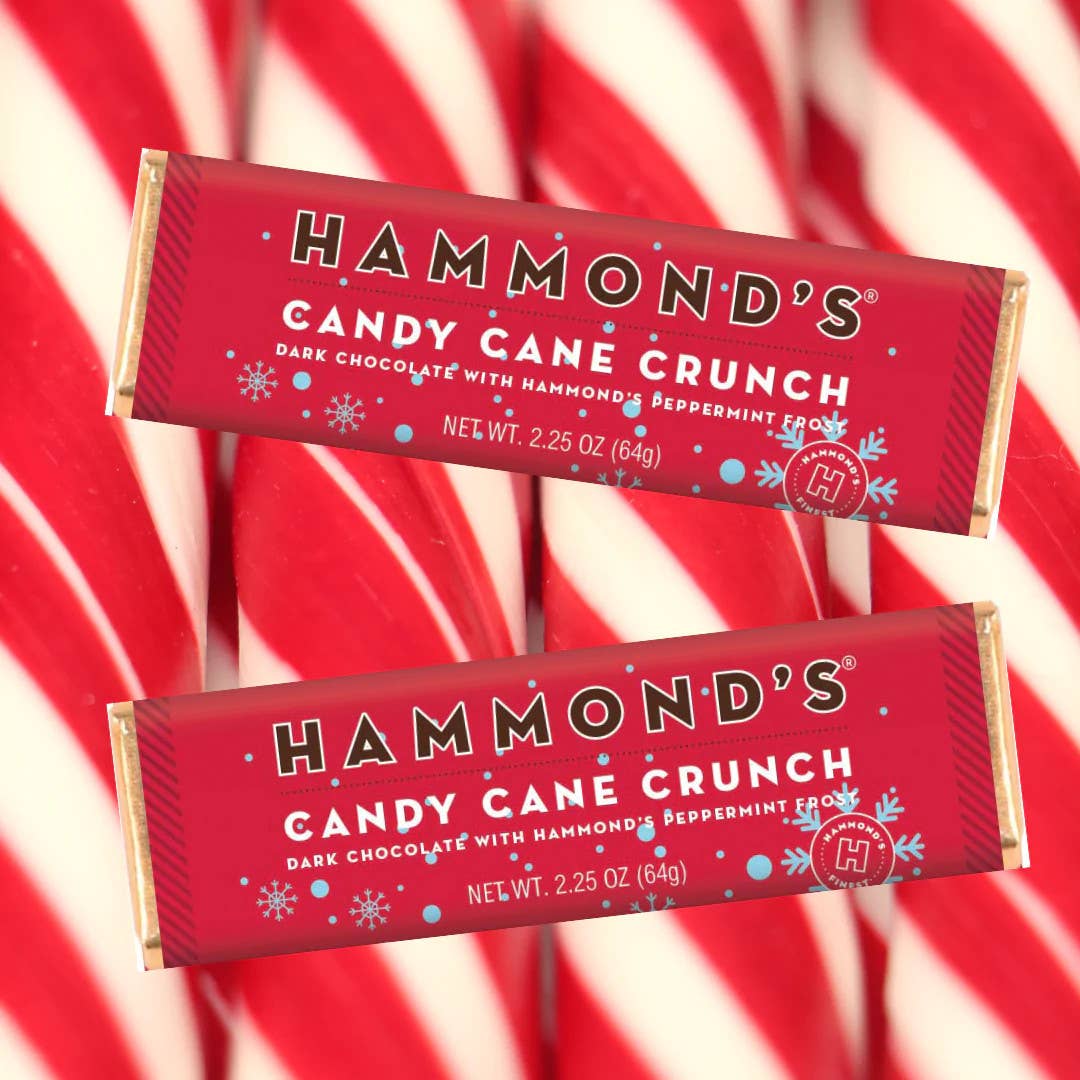 Hammond's Candies - Chocolate Bar Candy Cane Crunch Dark