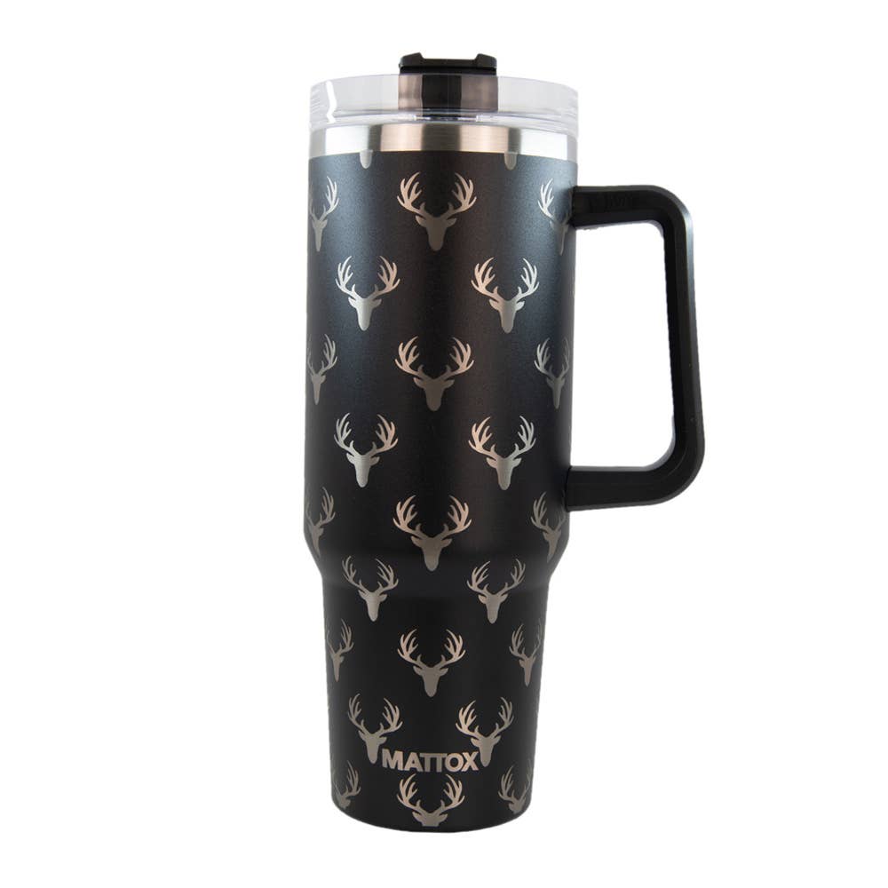 Katydid - Deer All Over Black Tumbler for Men