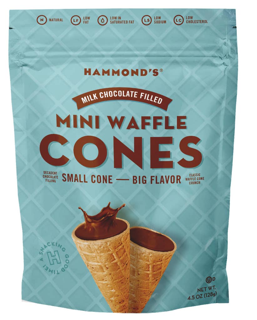 Hammond's Candies - Waffle Cones Milk Chocolate *NEW!*