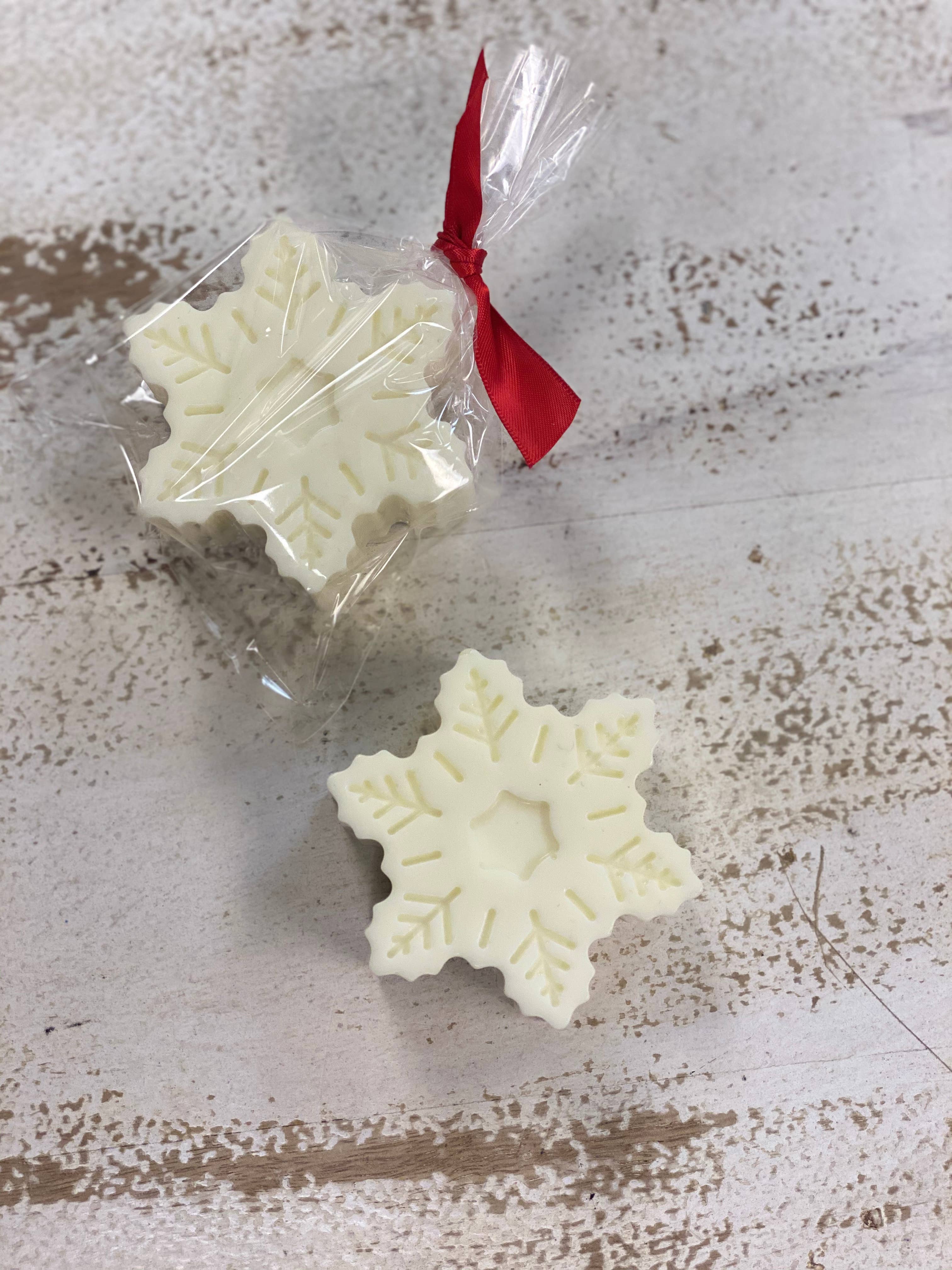 White Rock Soap Gallery - Christmas Morning Snowflake Soap
