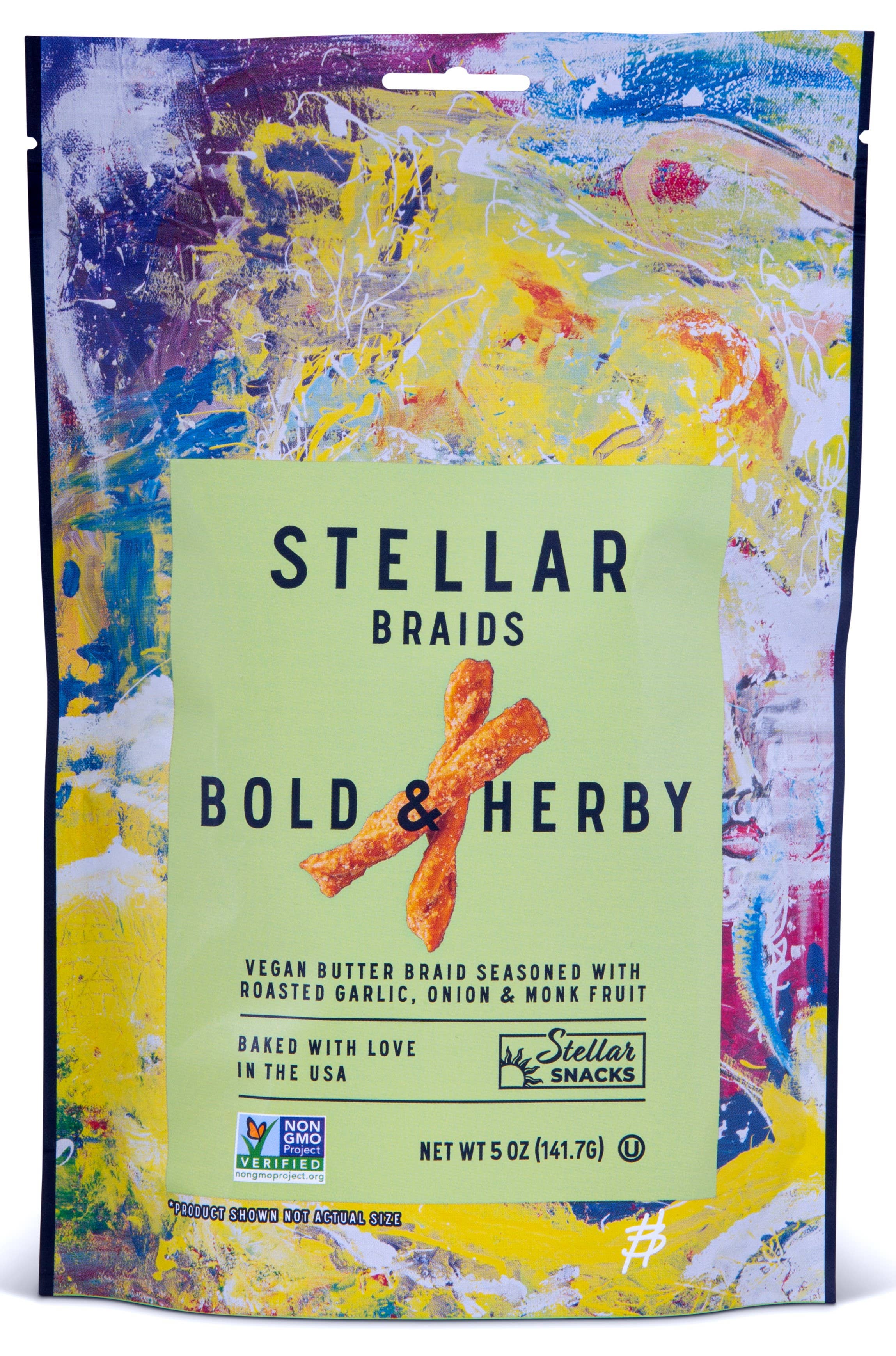Stellar Snacks - Stellar Pretzel Braids - Bold & Herby - 5oz