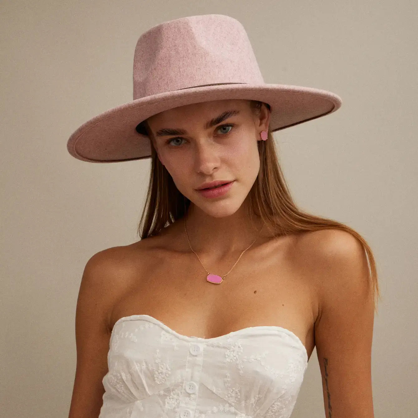 Frem - Druzy Stone Charm Short Necklace