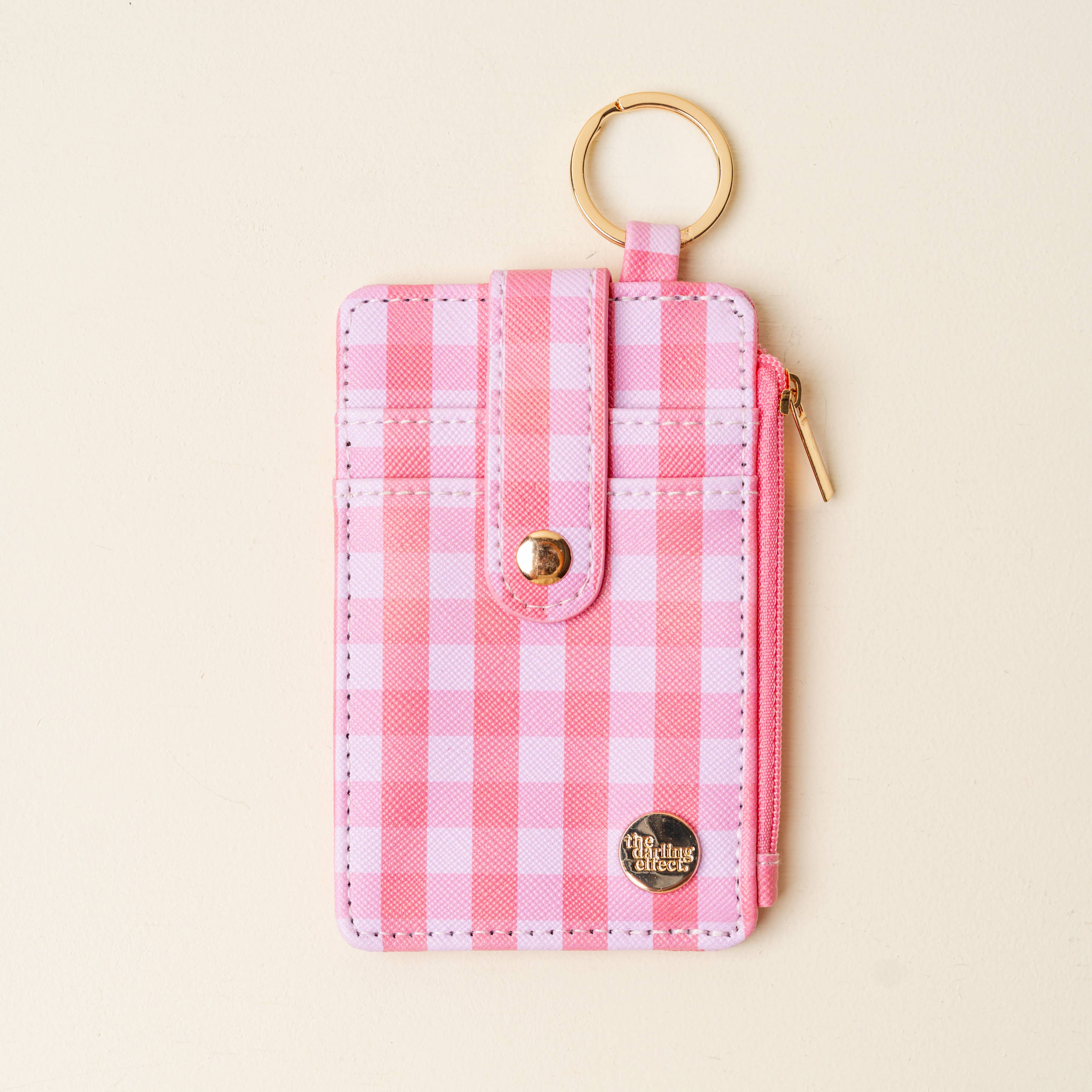 The Darling Effect - Keychain Wallet-Gingham Red