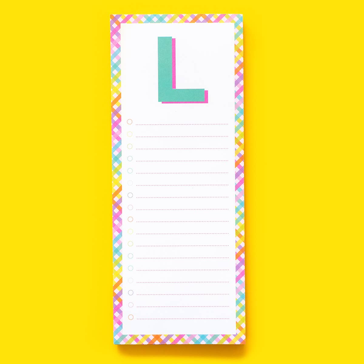 Taylor Elliott Designs - List Pad - Letters A-Z - Each
