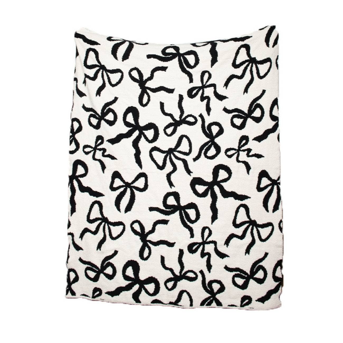 Katydid - Black & White Bows Double Sided Wholesale Blanket