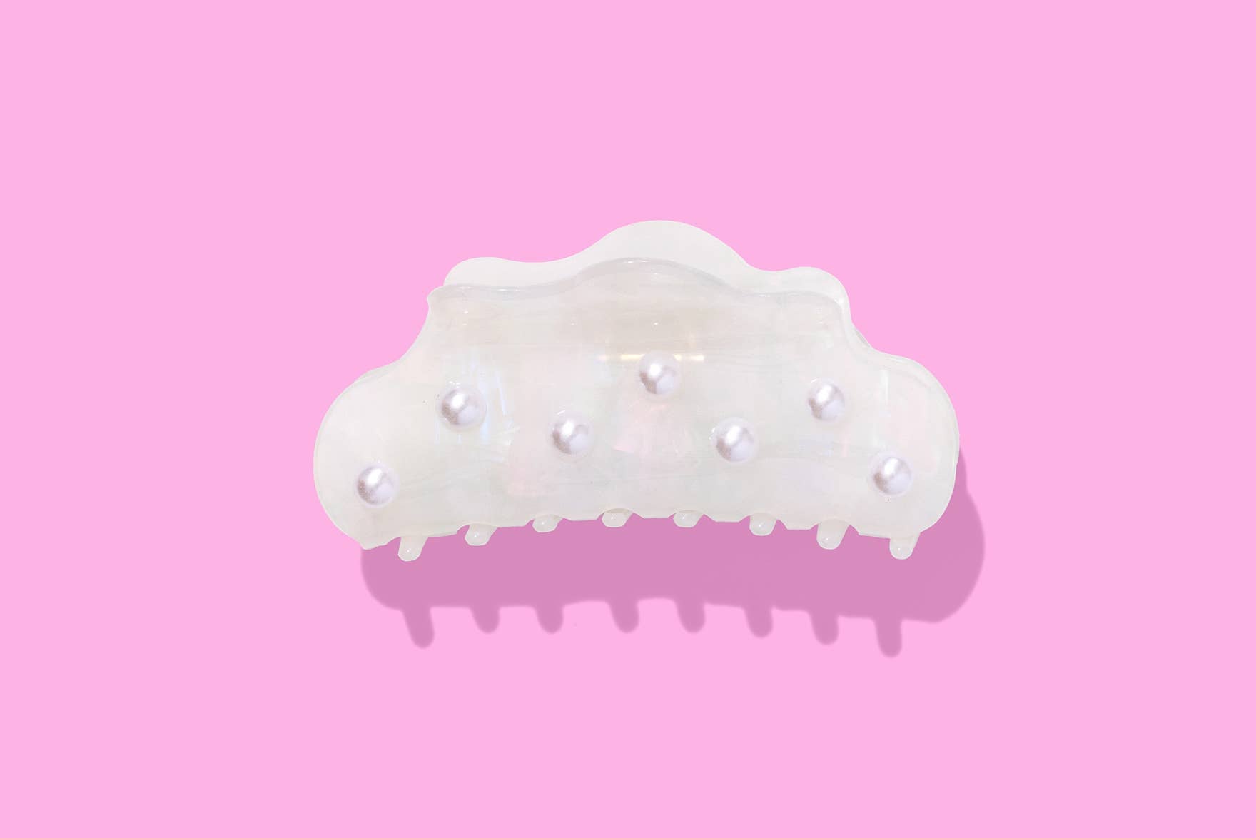 Taylor Elliott Designs - *ON SALE* Claw Hair Clip - Large - Iridescent w/ Pearl Beads