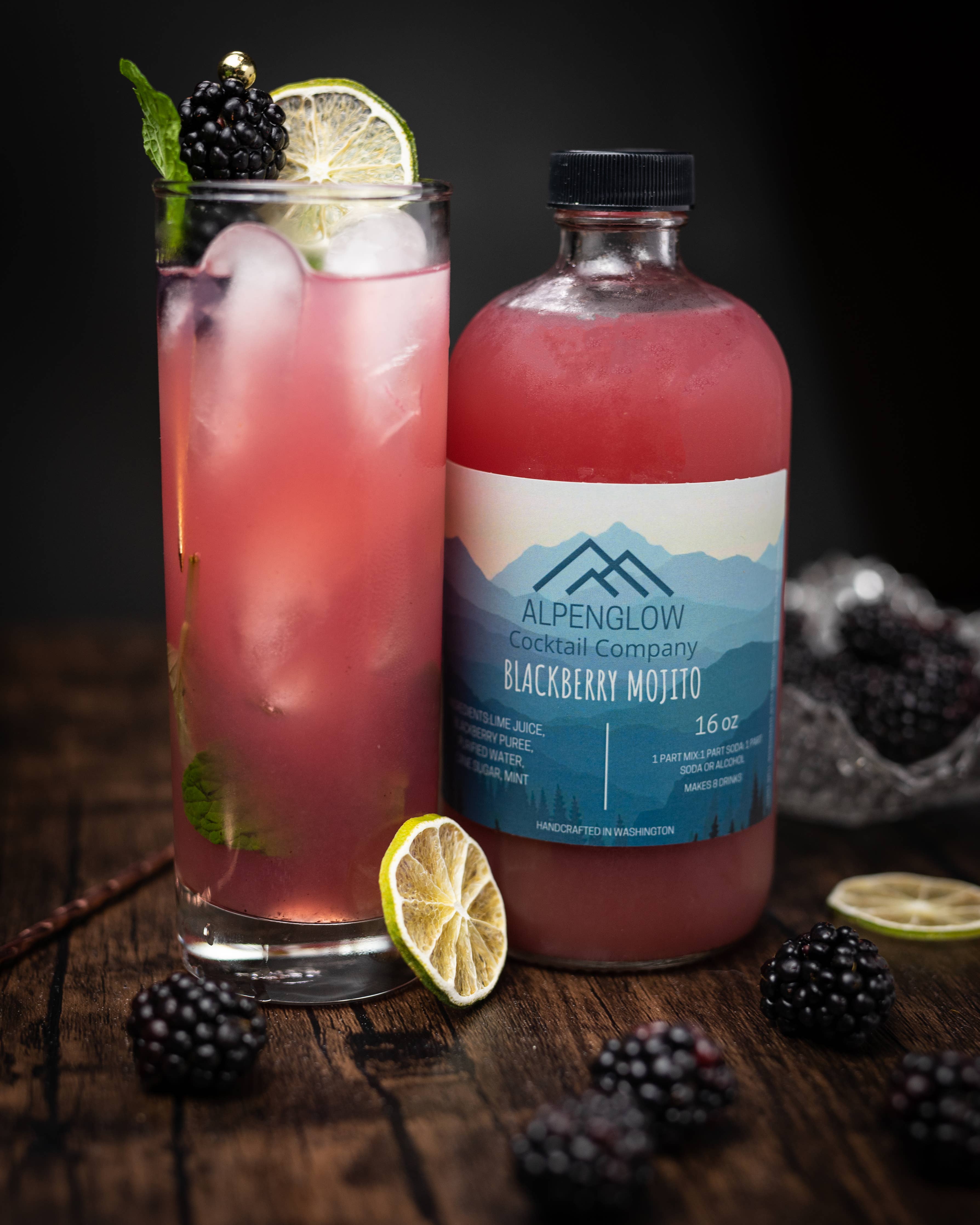 Alpenglow Cocktail Company - Blackberry Mojito