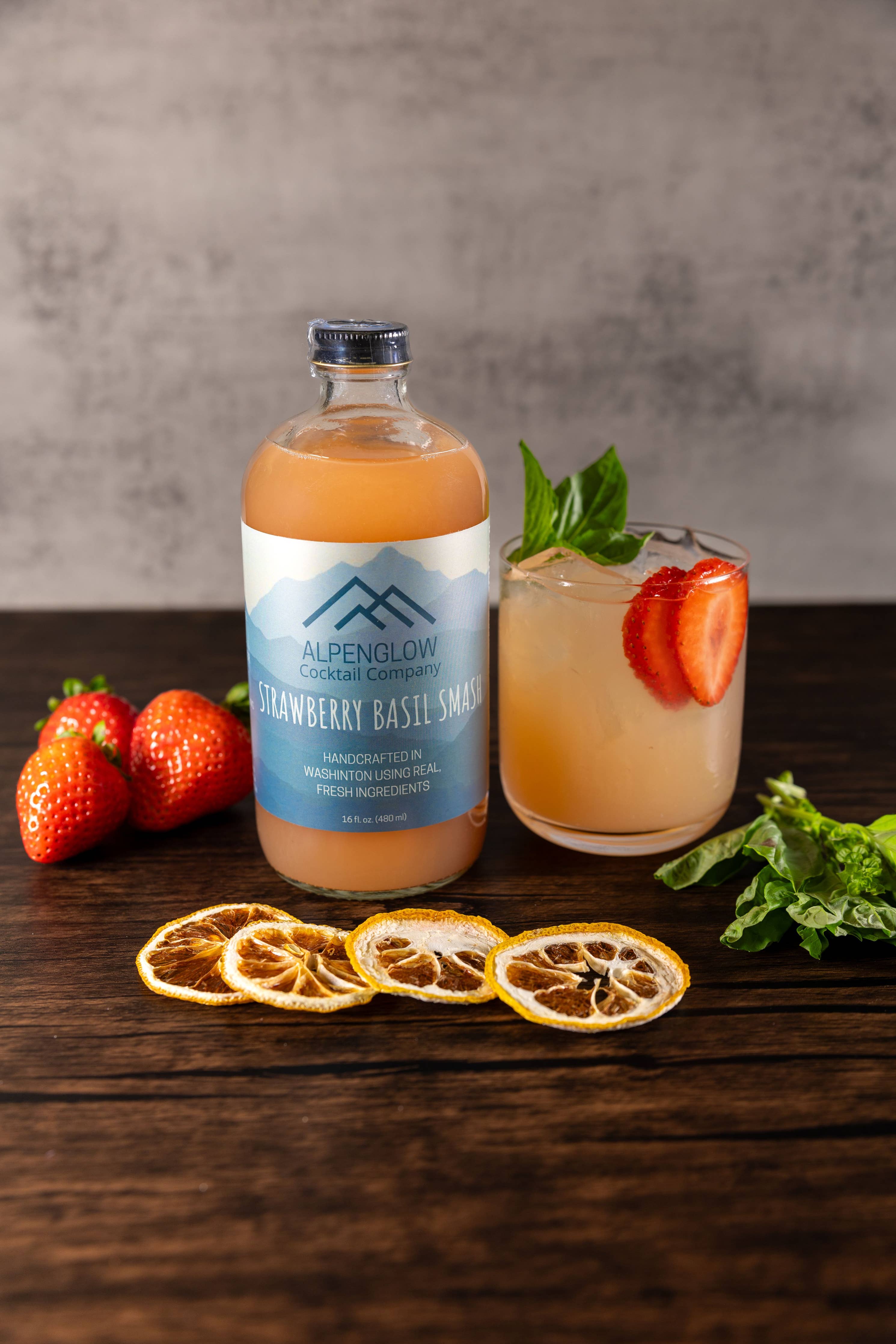 Alpenglow Cocktail Company - Strawberry Basil Smash