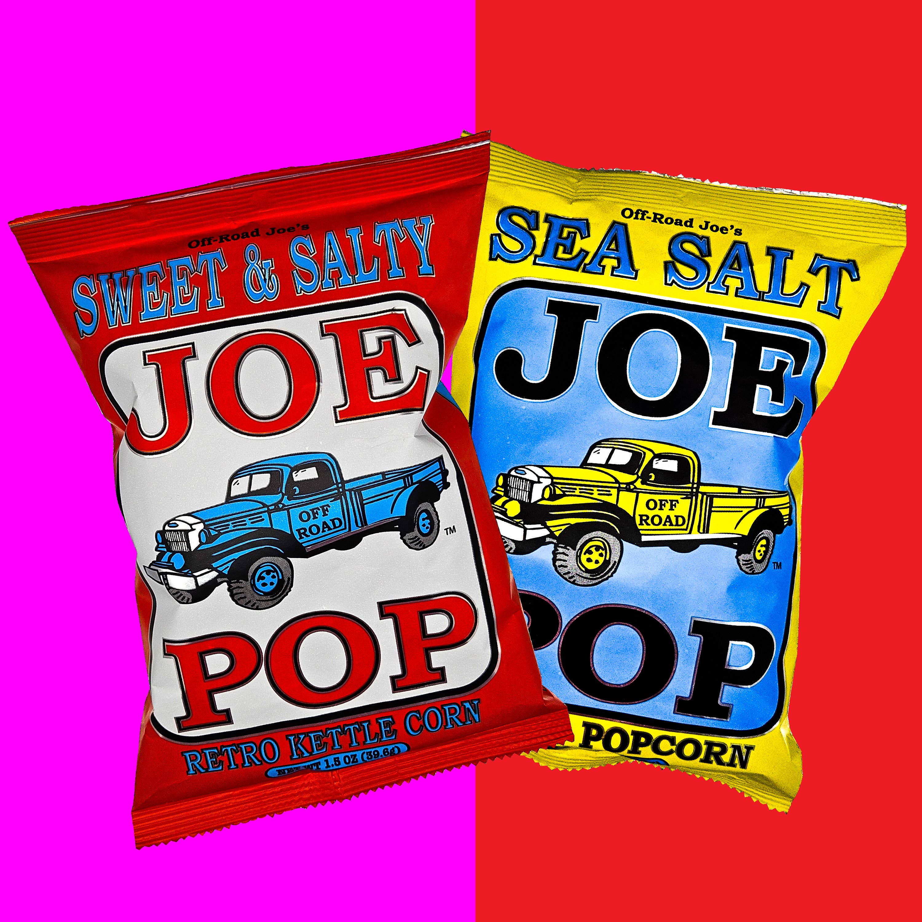 Joe Tea & Joe Chips - Joe Popcorn Assortment - Sea Salt + Sweet & Salty
