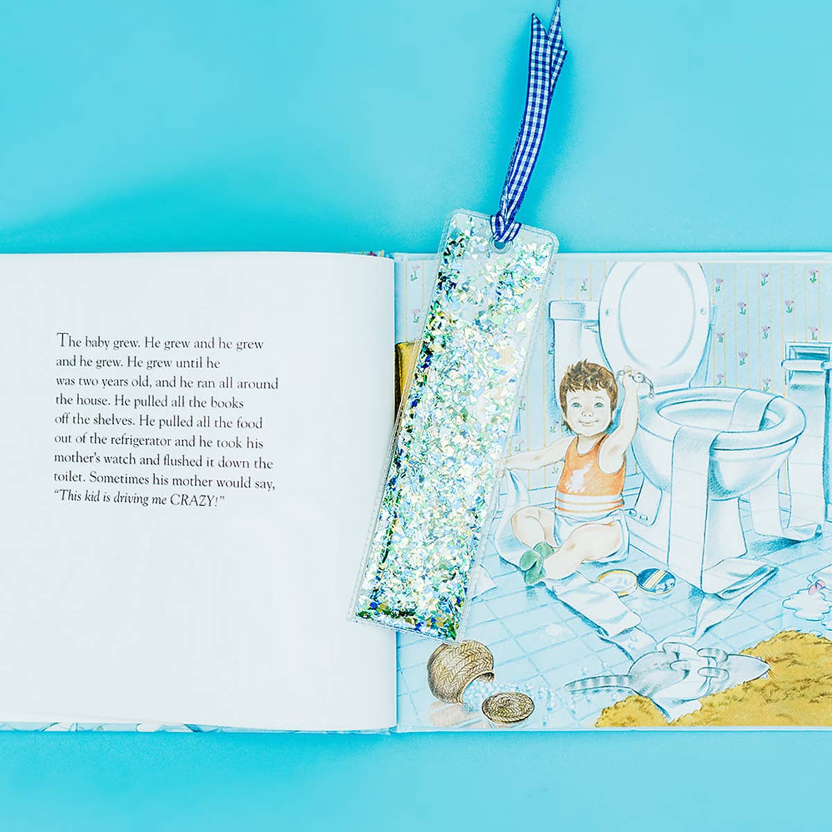 Taylor Elliott Designs - Bookmark - Blue + Green Confetti