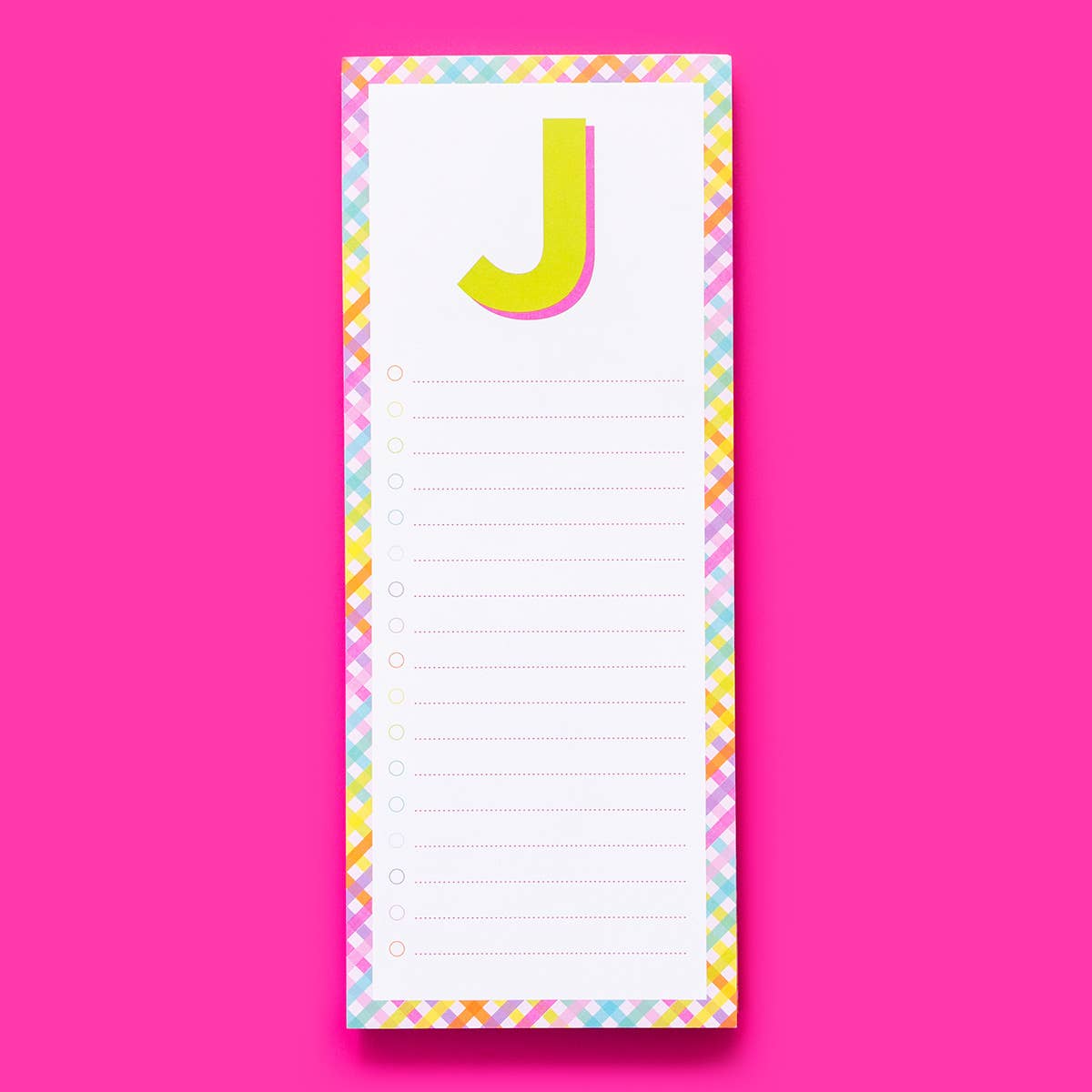 Taylor Elliott Designs - List Pad - Letters A-Z - Each