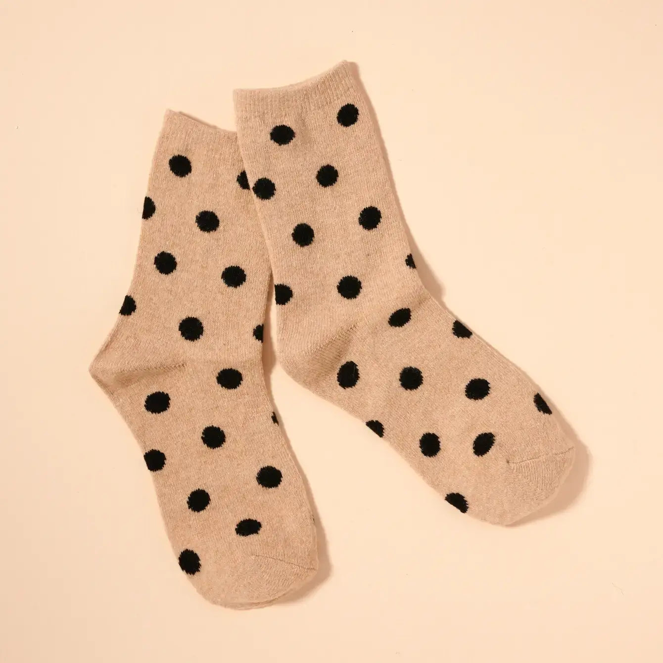 Frem - Polka Dotted Mid Calf Socks Assorted Pack of 4 colors