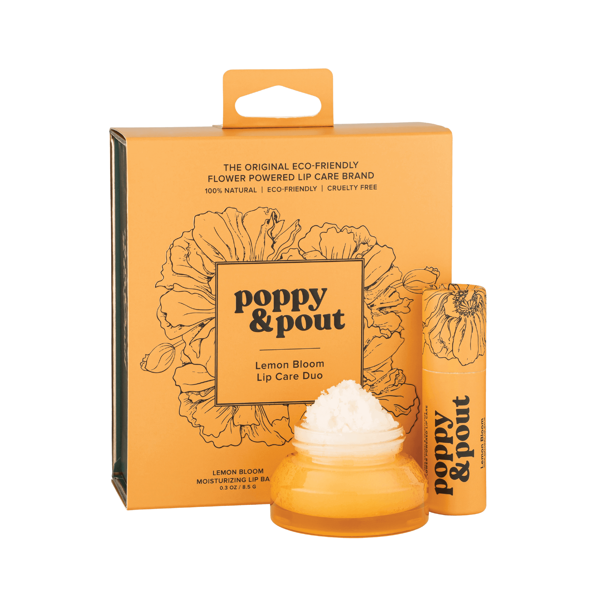 Poppy & Pout - Lip Care Duo, Lemon Bloom