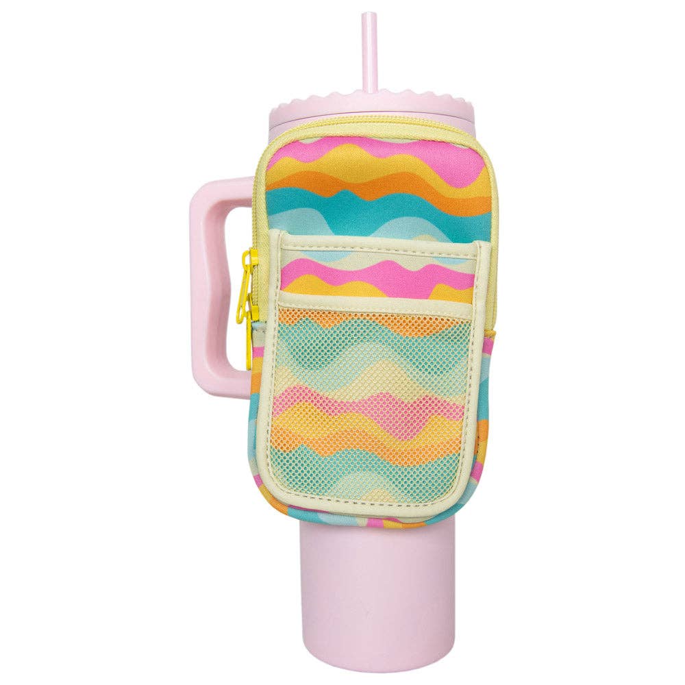 Katydid - Neon Abstract Colors Tumbler Zipper Pouch