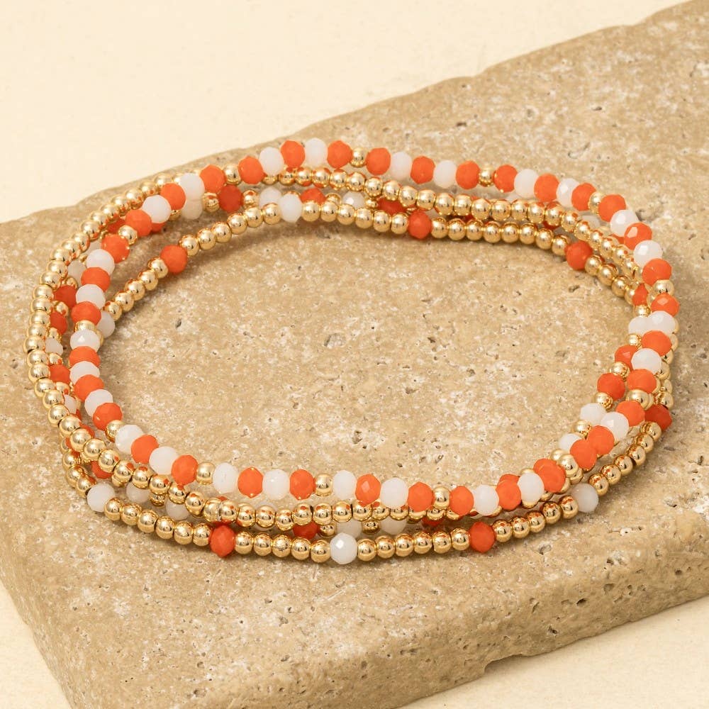 Anarchy Street - Colorful Game Day Beaded Bracelet Set