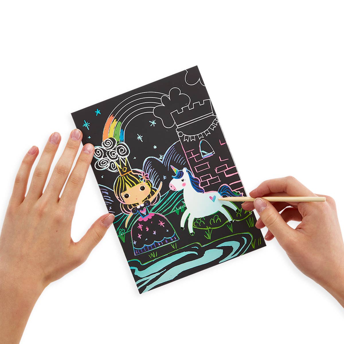 OOLY - Scratch & Scribble Art Kit: Princess Garden