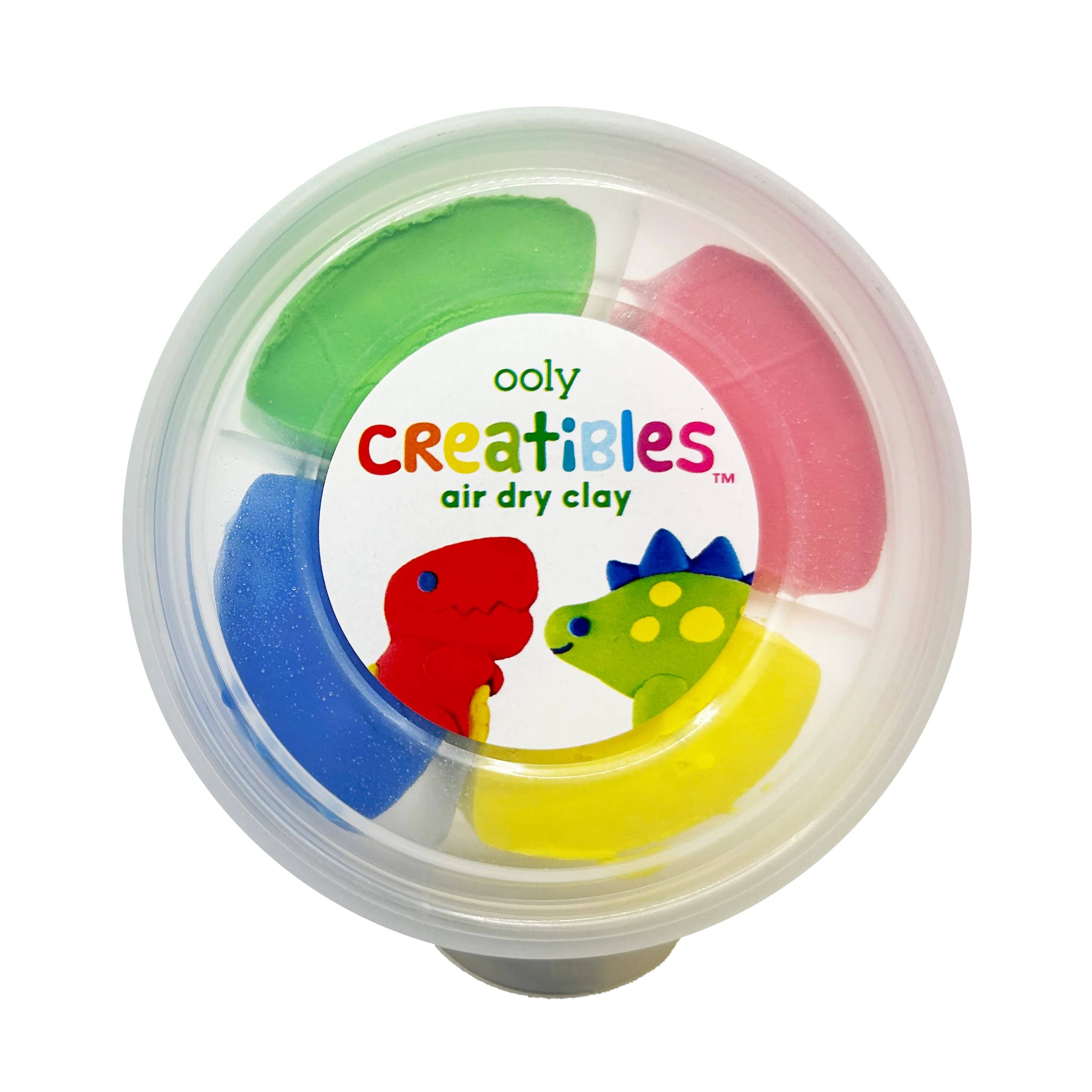 OOLY - Creatibles D.I.Y. Air-Dry Clay Kit: Dino. BFFs (Set of 4)
