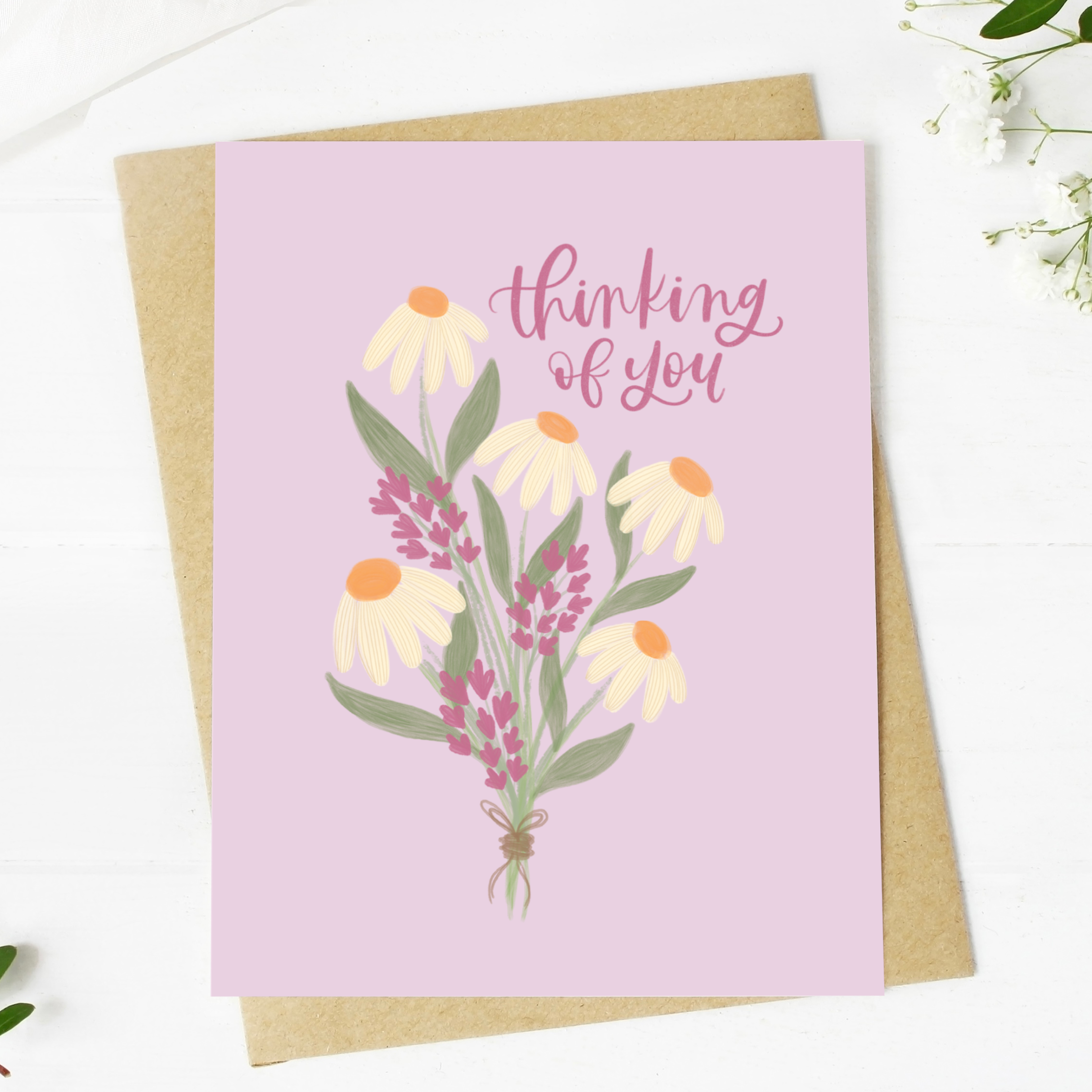 Big Moods - "thinking of you" Greeting Card