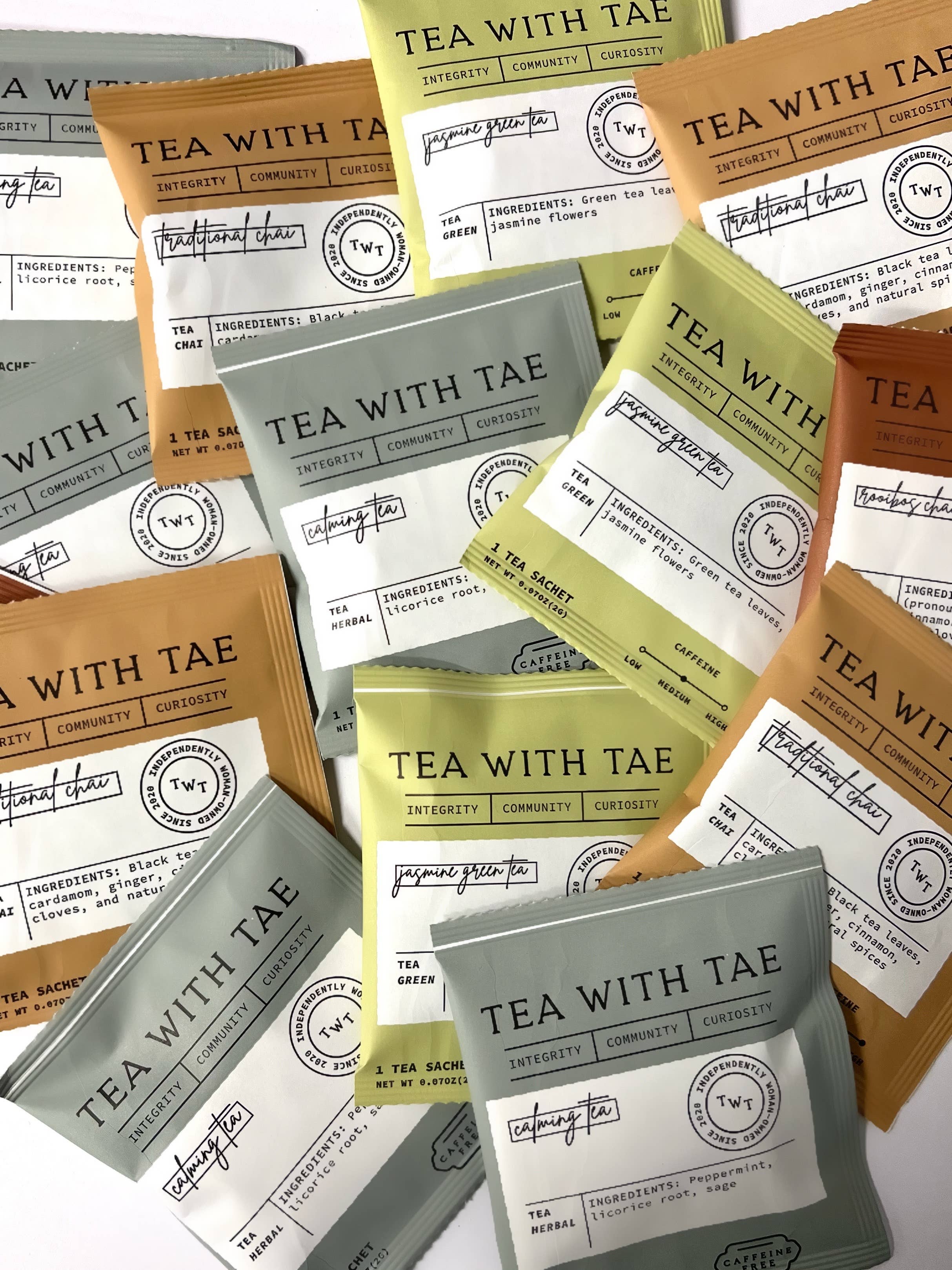 Tea with Tae - Individually Wrapped Tea Sachets
