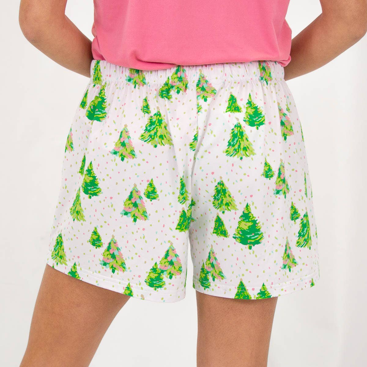 The Royal Standard - Celebration Tree Sleep Shorts    White/Lime/Pink   -Asst.