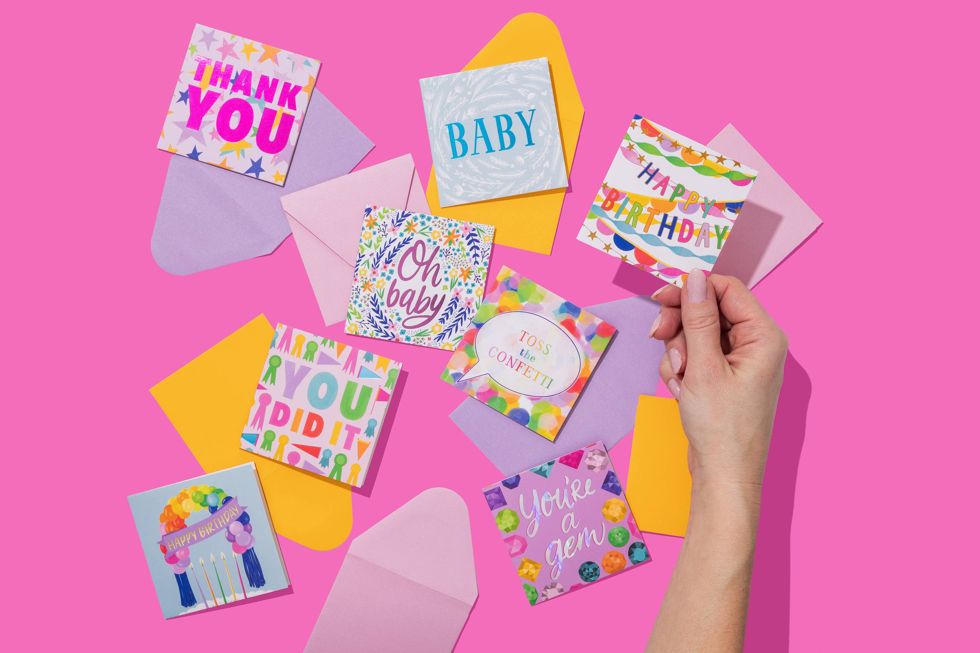 Taylor Elliott Designs - Gift Enclosure Card - "Happy Birthday" - Balloons