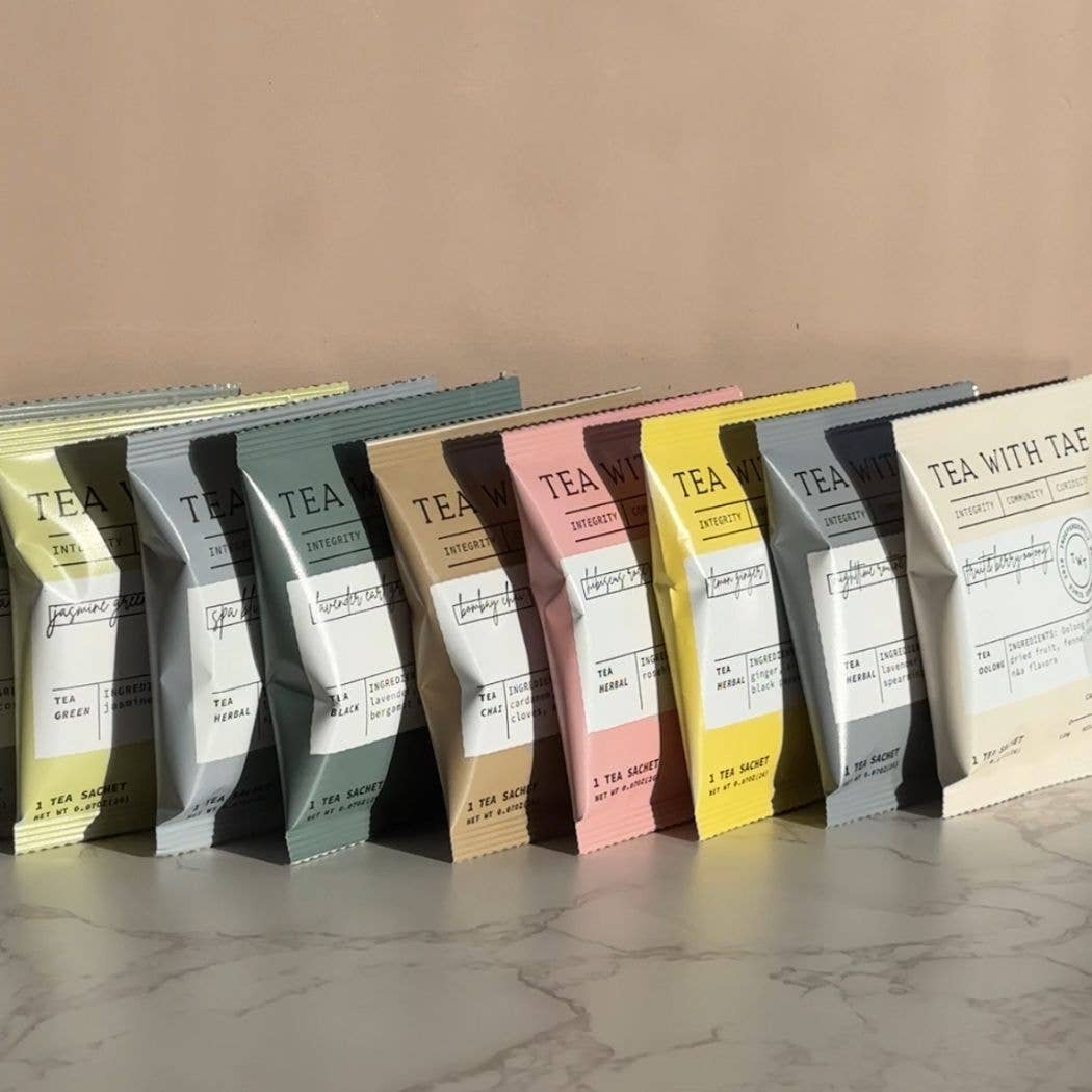 Tea with Tae - Genmaicha Japanese Green Tea - Individually Wrapped Tea Bag