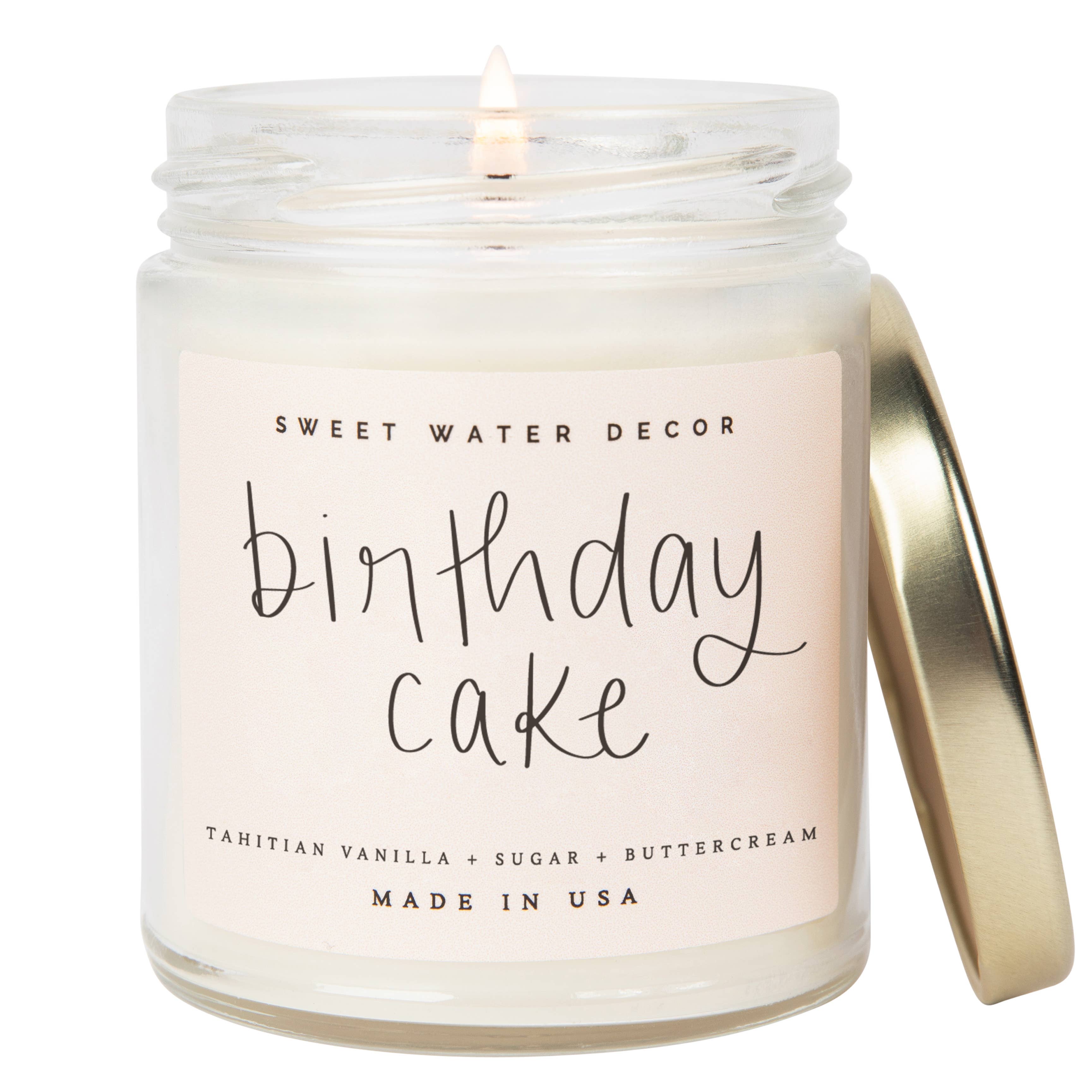 Sweet Water Decor - Birthday Cake 9 oz Soy Candle - Home Decor & Gifts