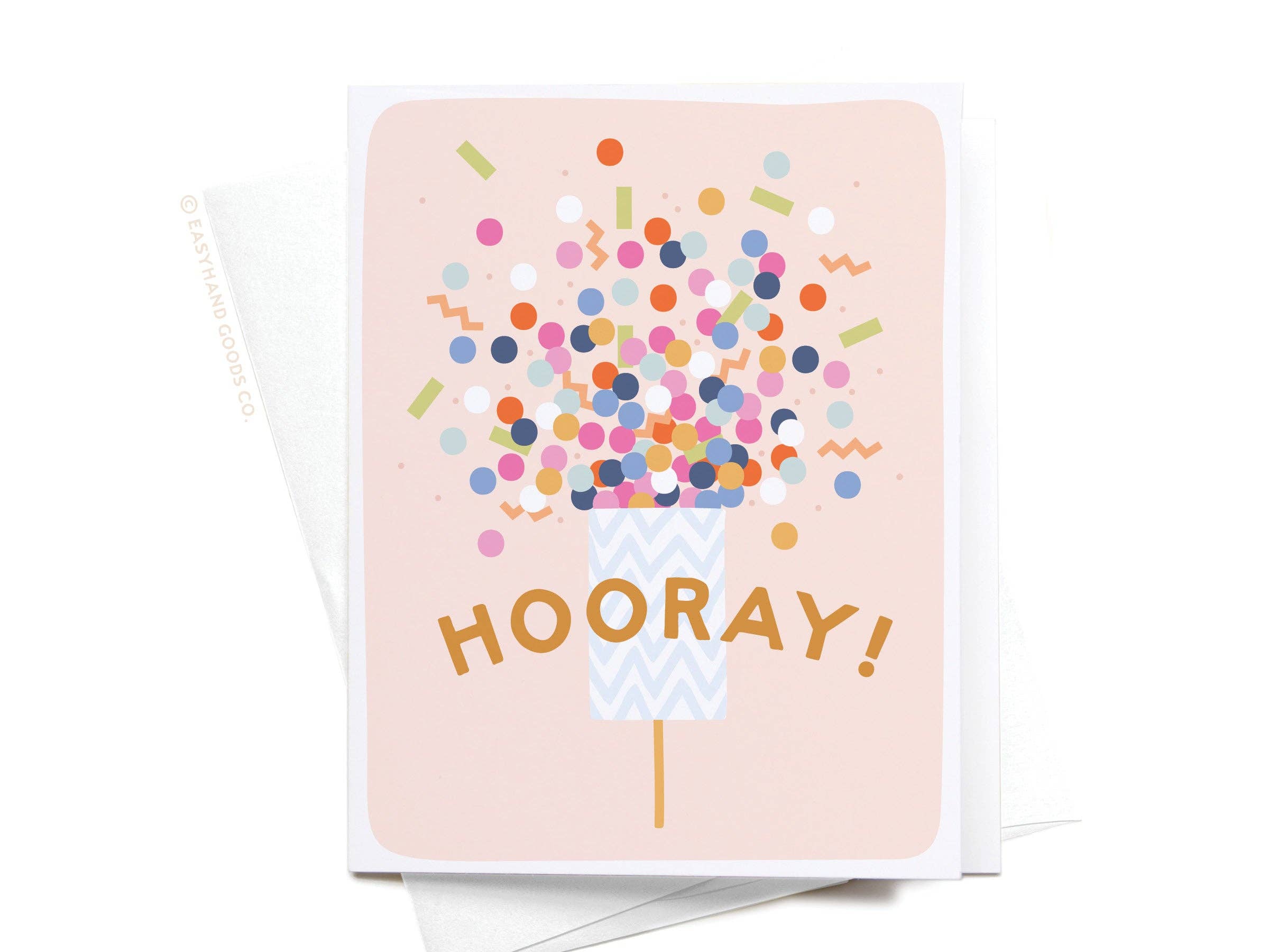 Easyhand Goods Co. - Hooray Confetti Popper Greeting Card
