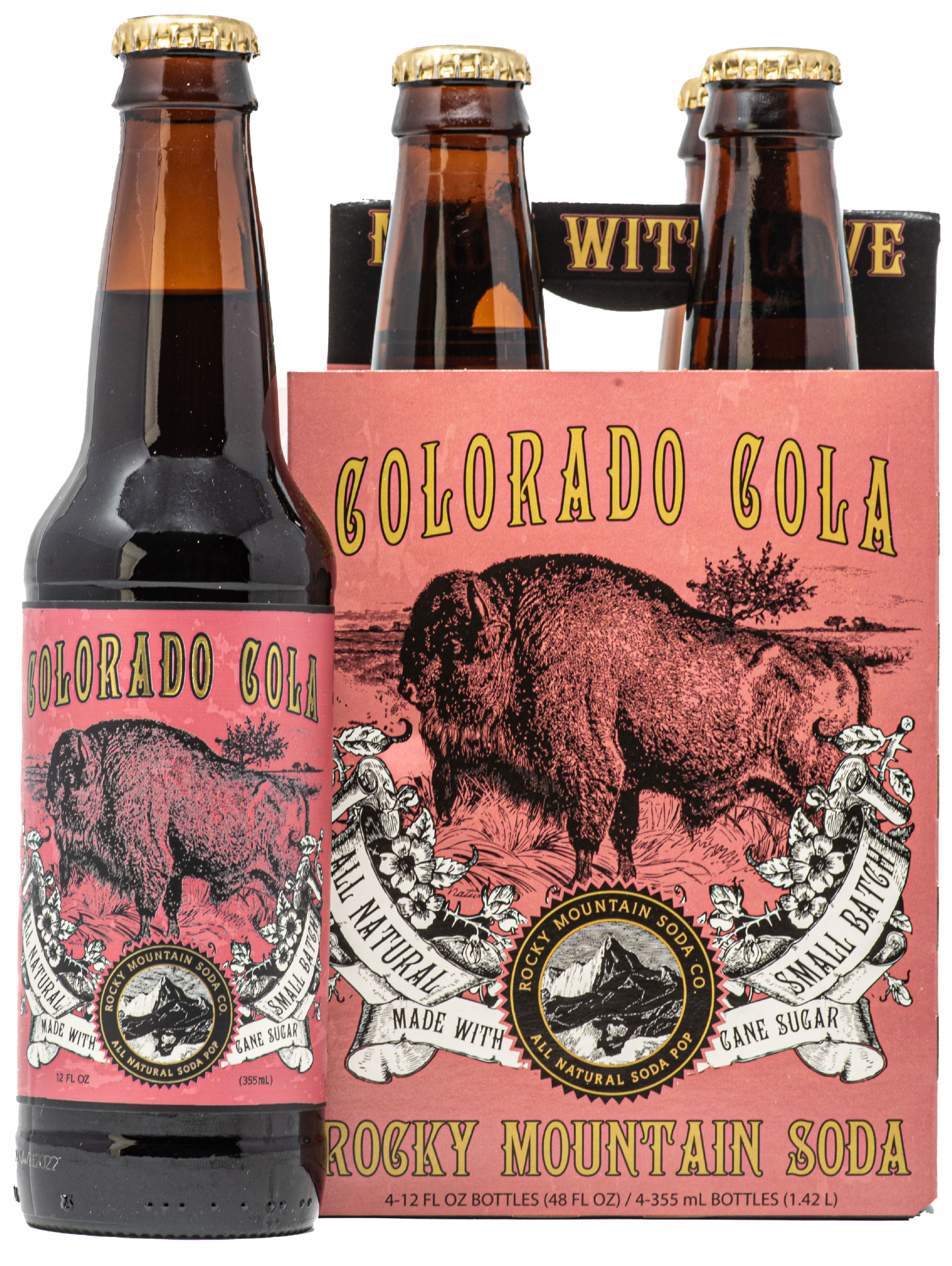 Rocky Mountain Soda - Colorado Cola Soda Pop (BOTTLES ONLY)