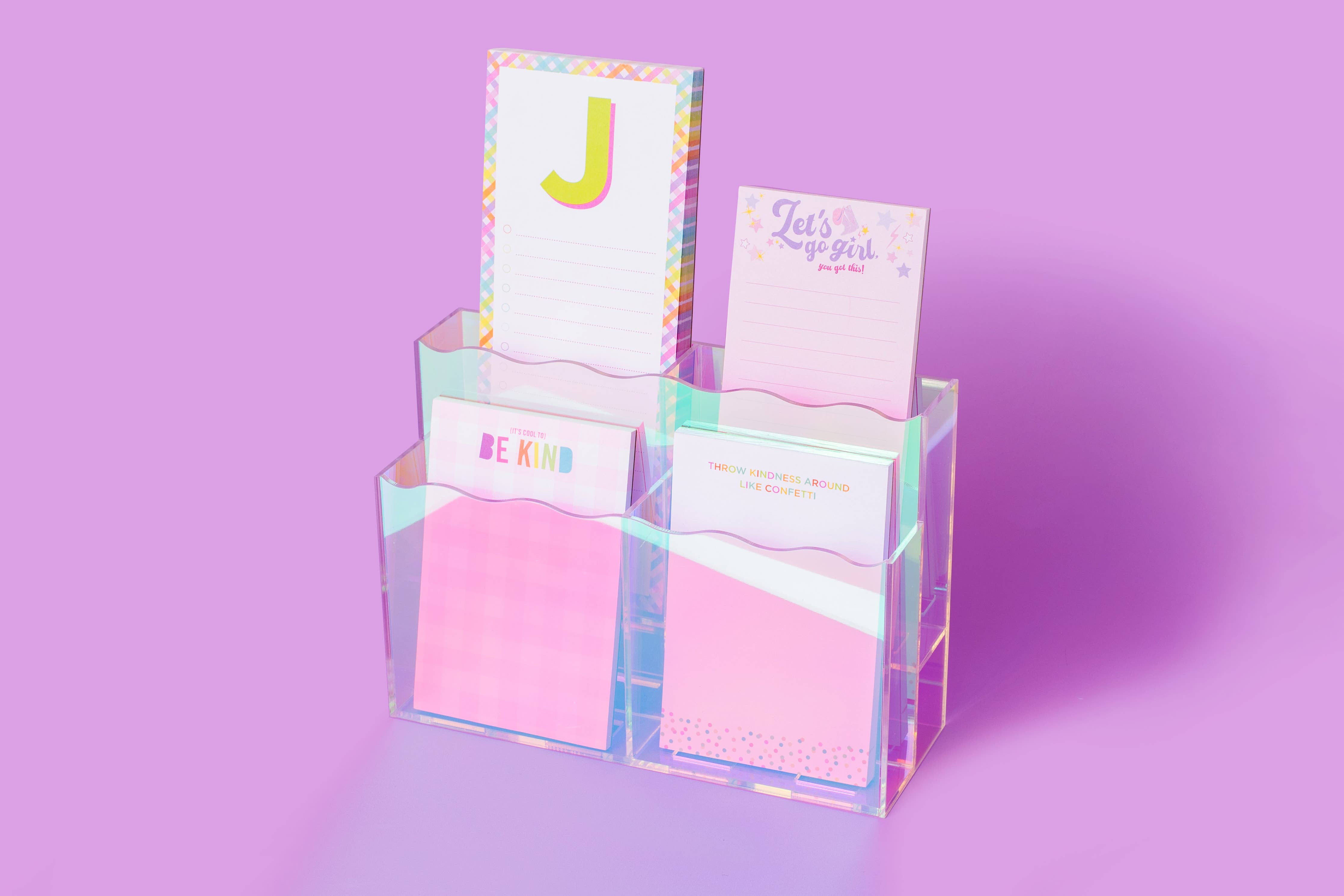 Taylor Elliott Designs - *ON SALE* 4-Pocket Acrylic Display - Small - Iridescent