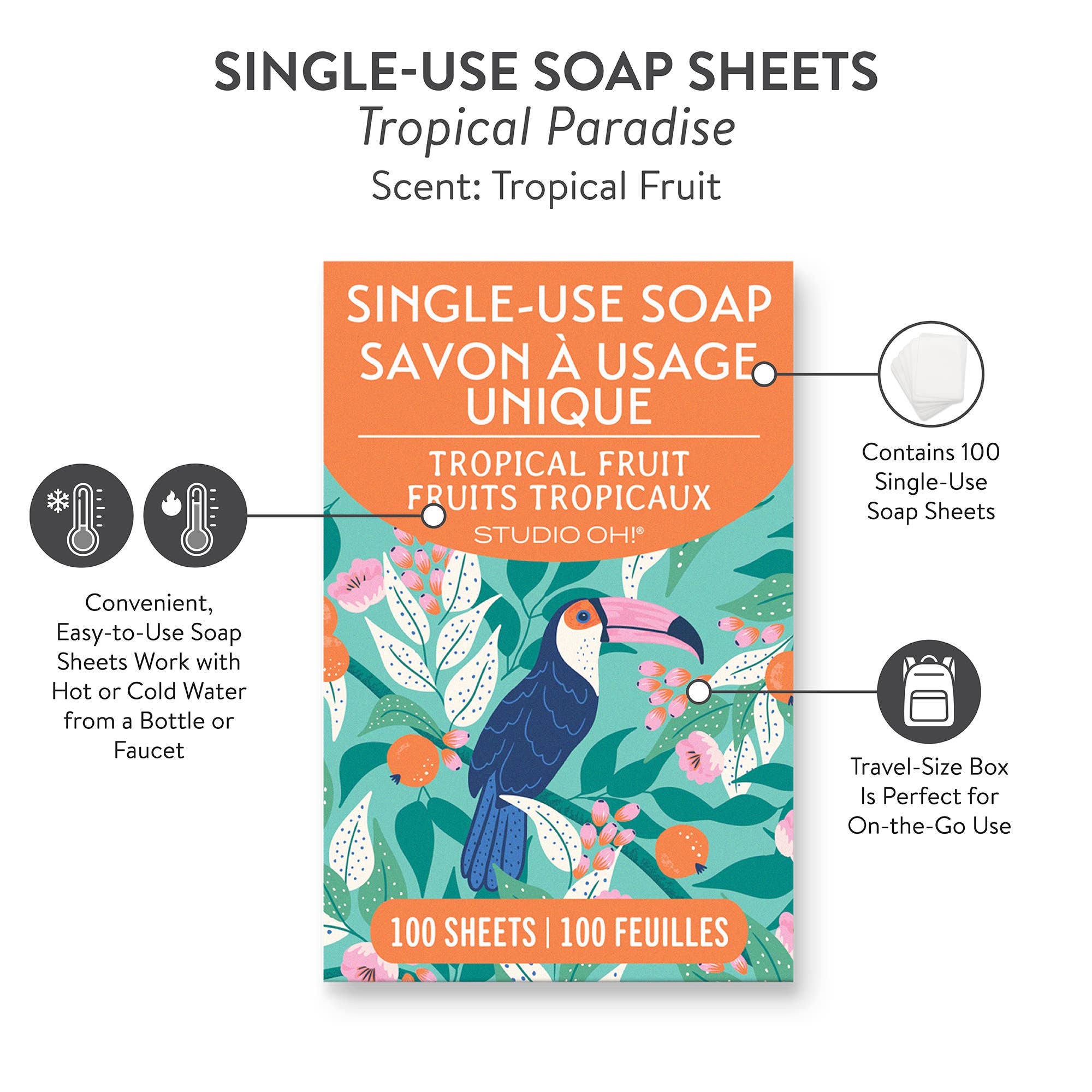 Studio Oh! - Tropical Paradise Single-Use Soap Sheets