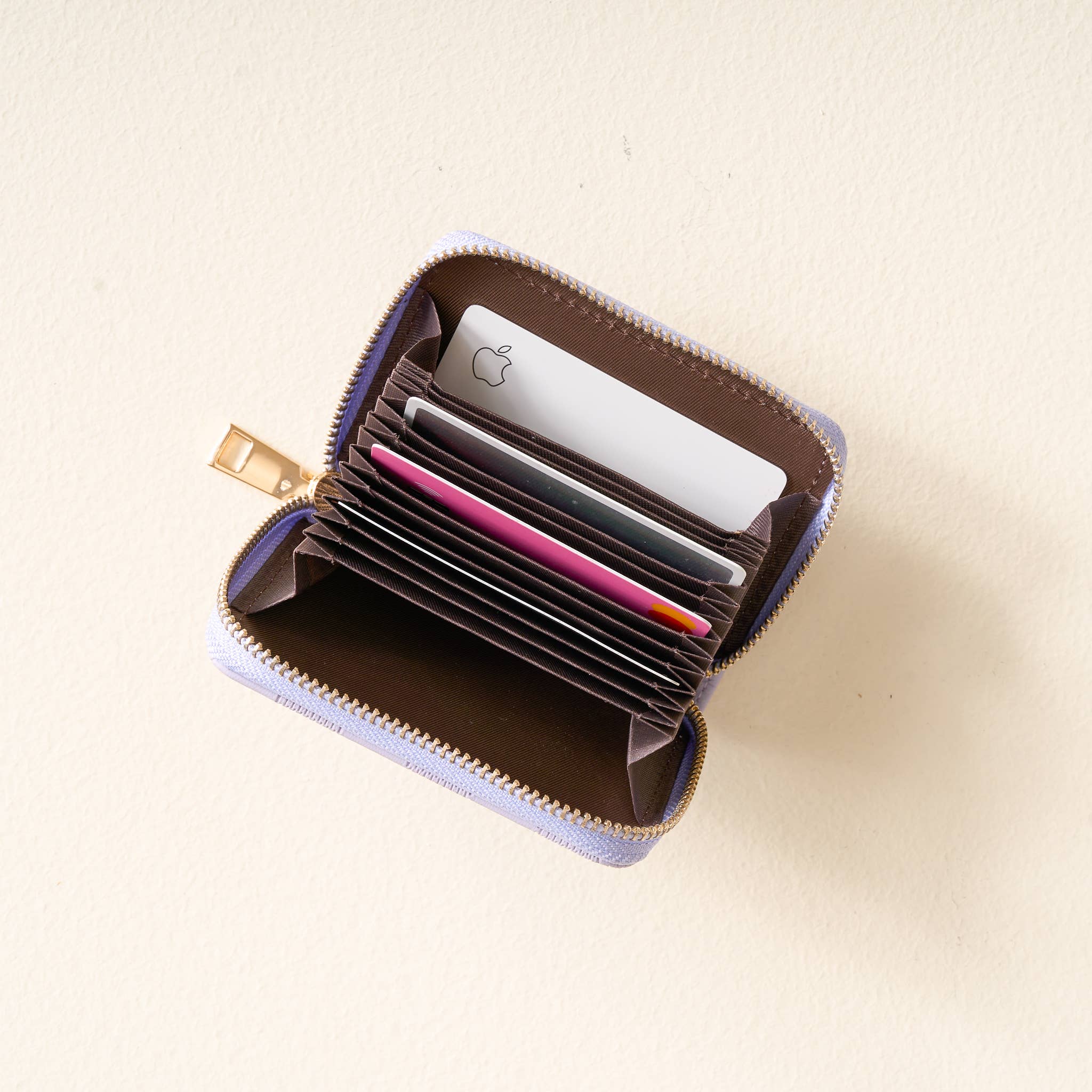 The Darling Effect - Zip Around Wallet-Periwinkle Check