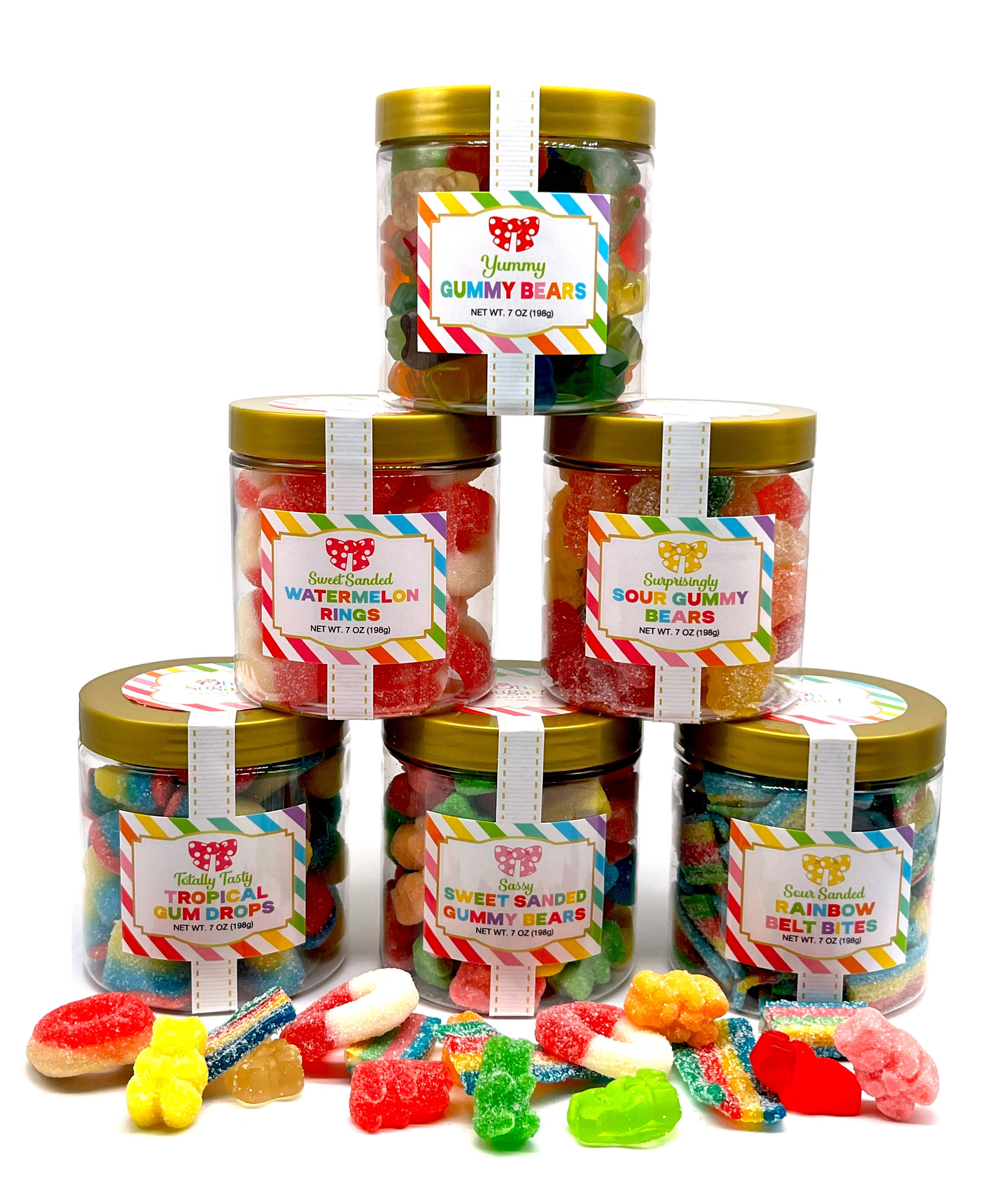 Oh, Sugar! - Candy Sugar Stacks - Everyday Sweet Sanded Gummy Bears