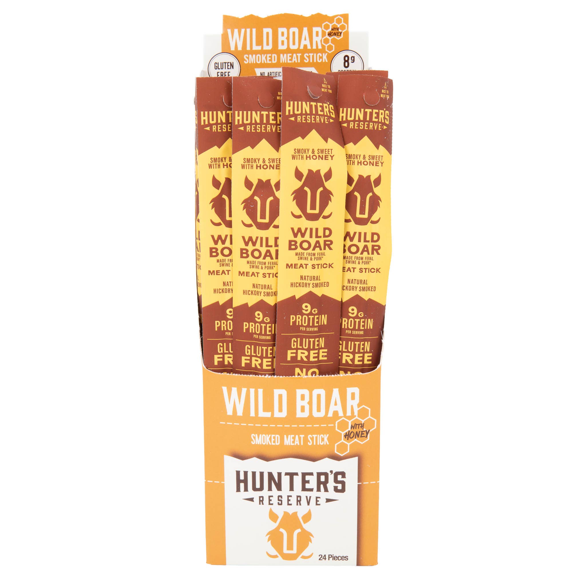 Hunter's Reserve - Wild Boar Meat Sticks - 24 Pack