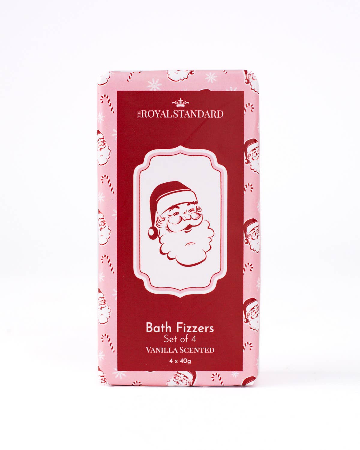 The Royal Standard - Candy Cane Cutie Bath Fizzers   Vanilla Scented   4*40g