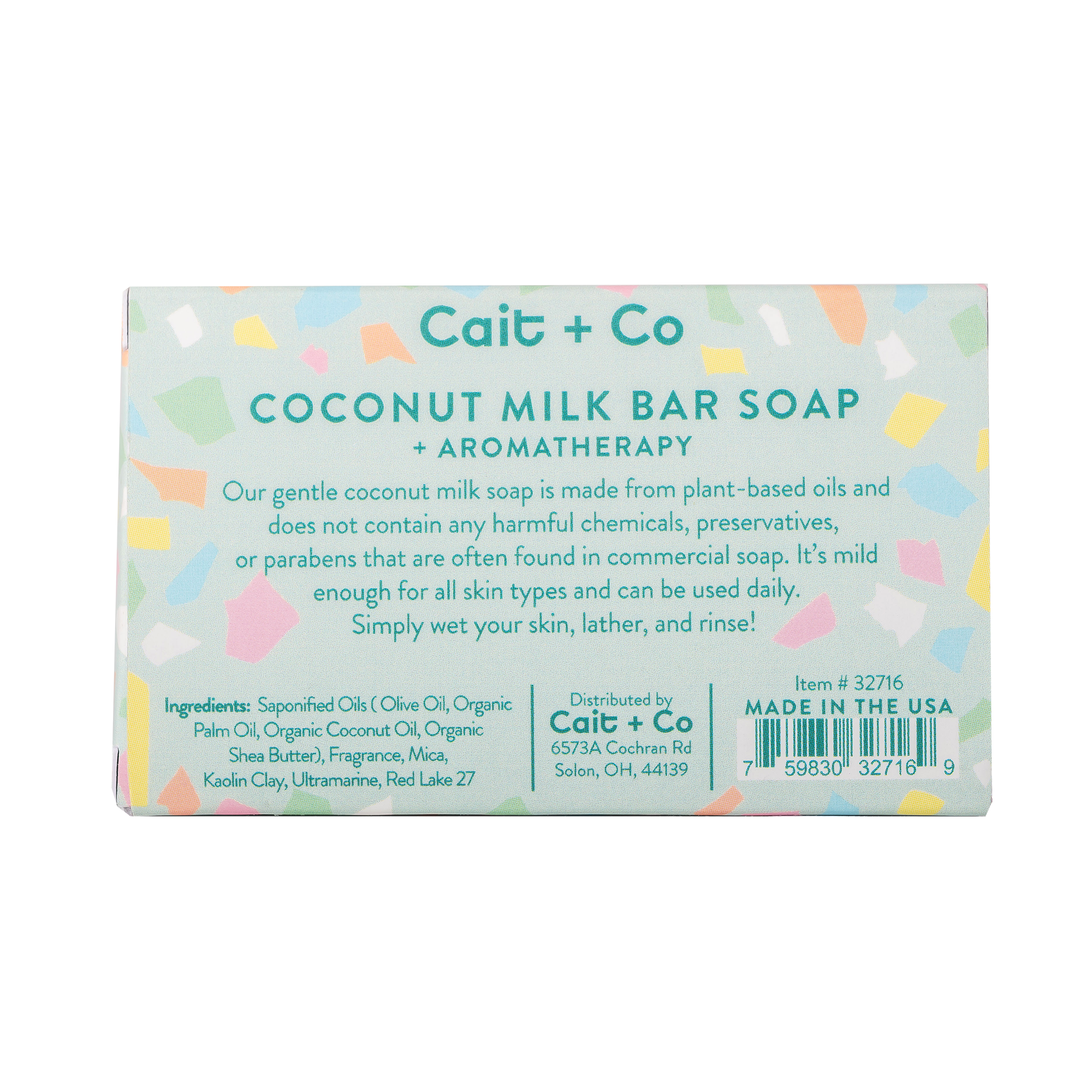Cait + Co - Turquoise Coconut Milk Bar Soap