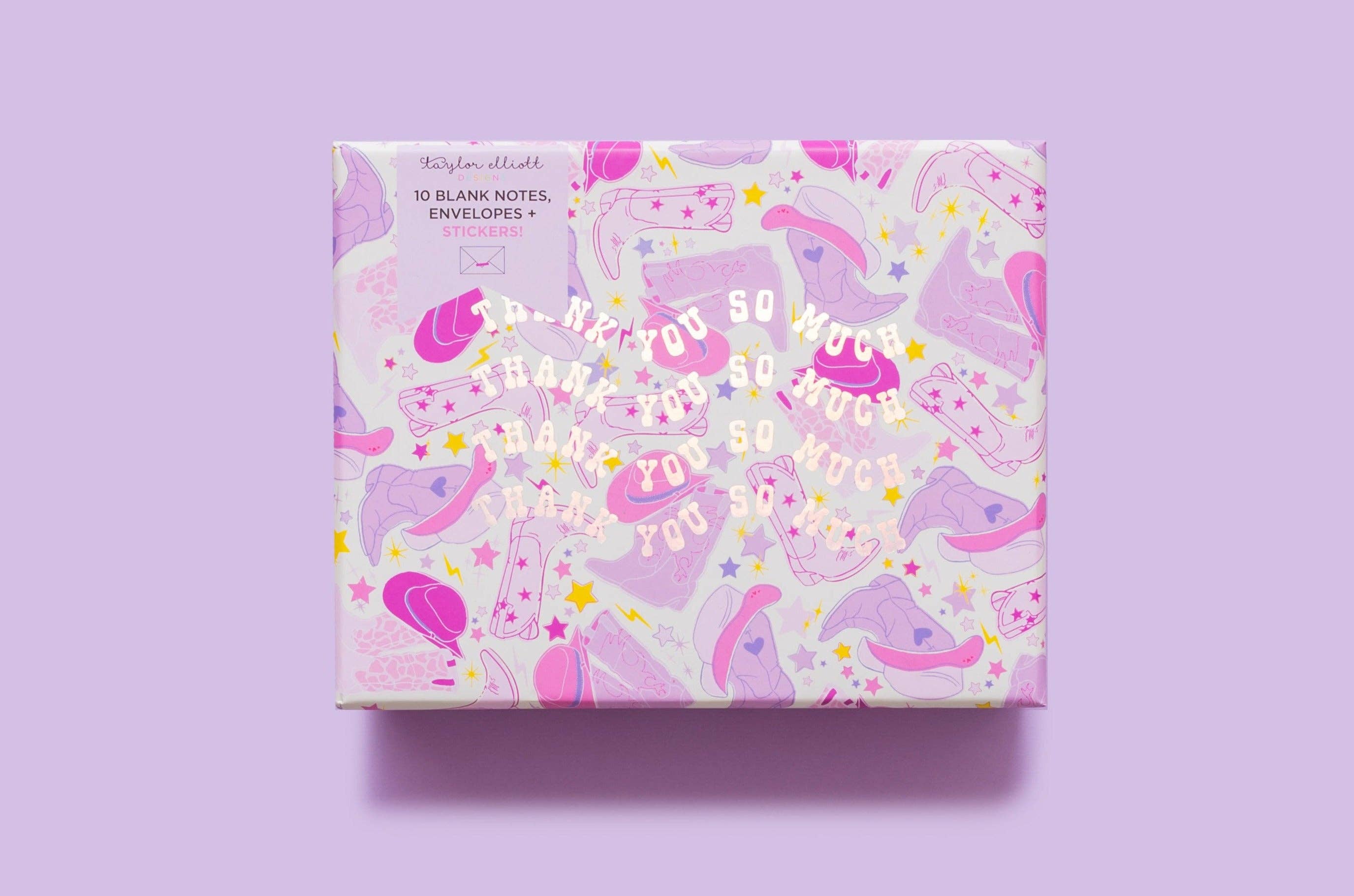 Taylor Elliott Designs - *ON SALE* Boxed Notecard Set - Let's Go Girl - 10 Card Set