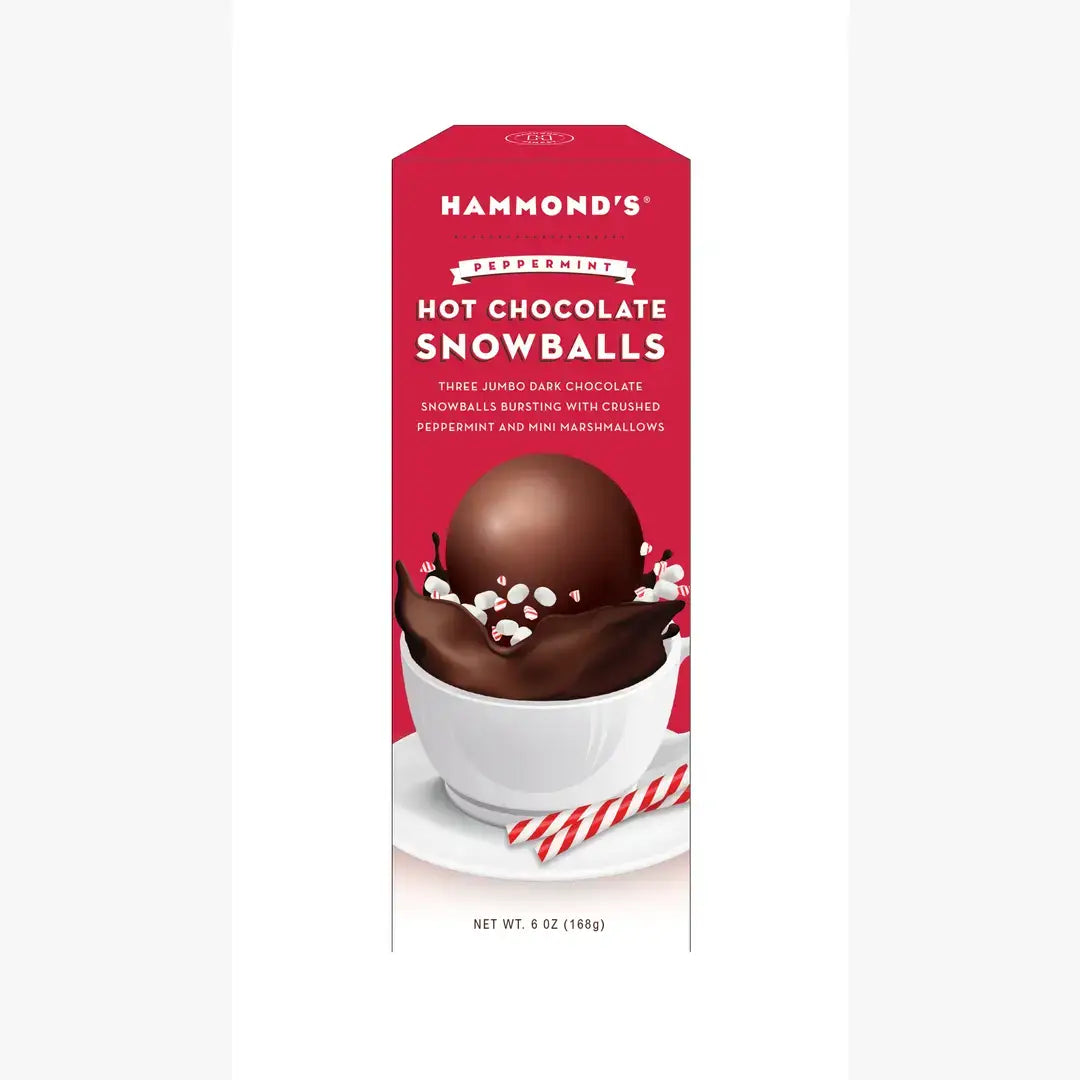 Hammond's Candies - Hot Chocolate Snowballs / Cocoa Bombs - 12 Box POP Display