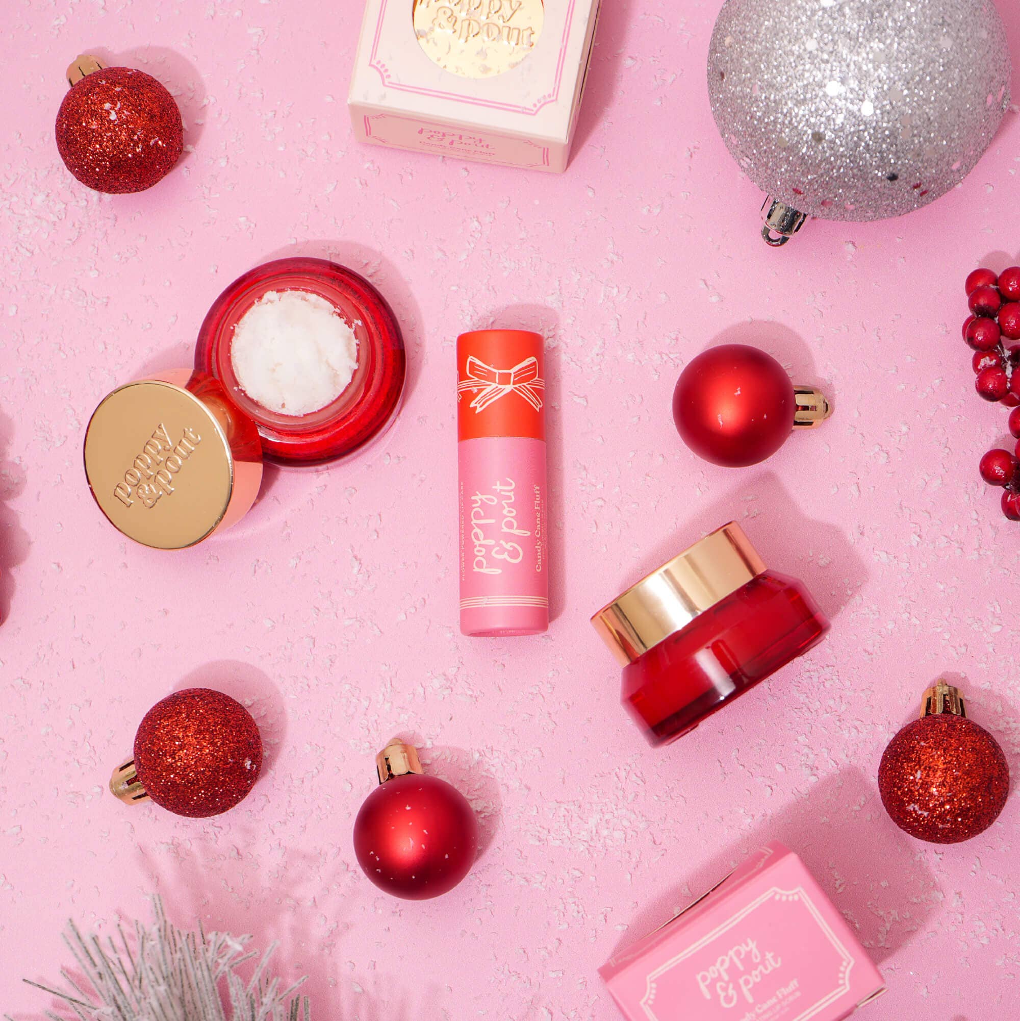 Poppy & Pout - Limited Edition, Lip Mask, Holiday, Candy Cane Fluff