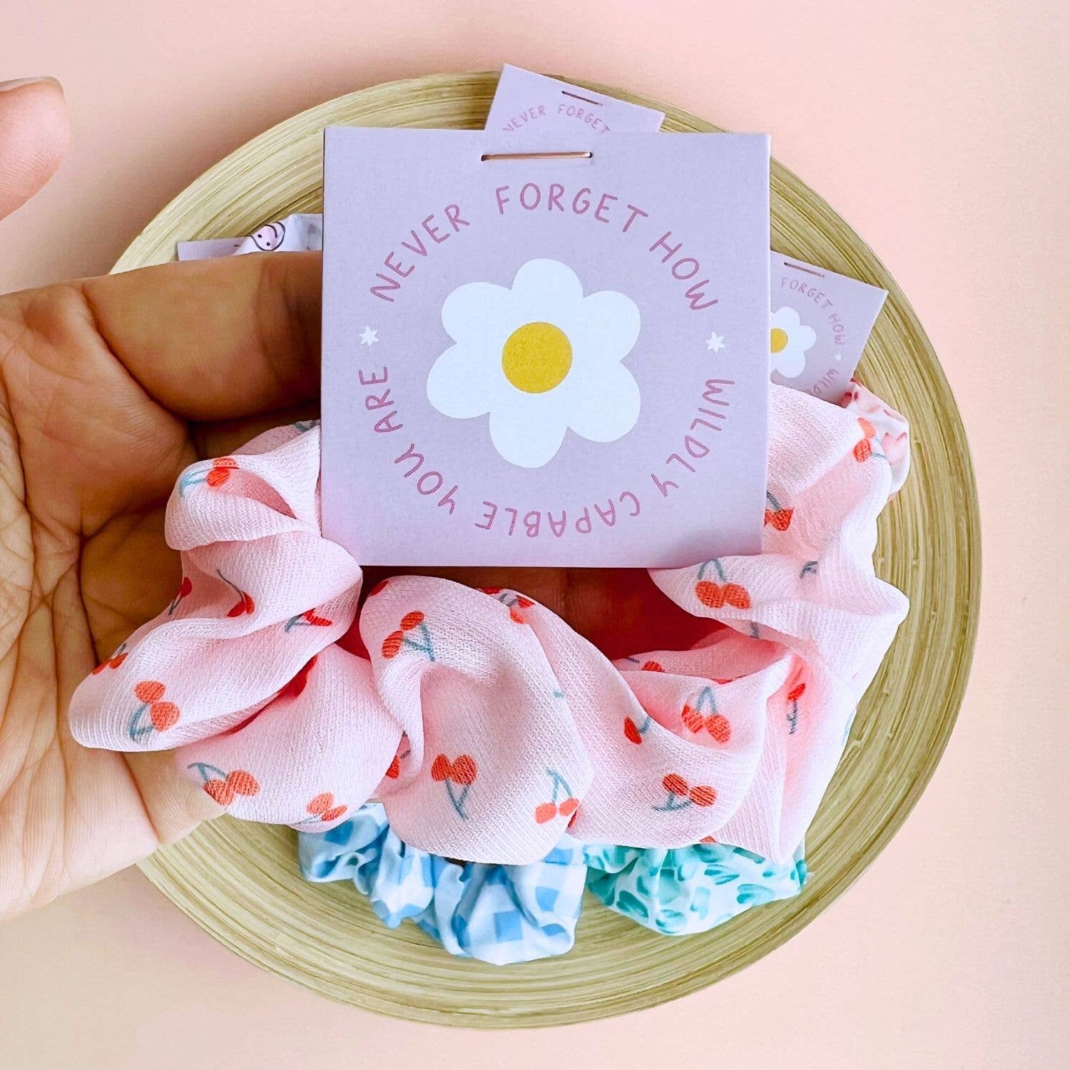 Tiny Gift Society - Floral Scrunchies | Thank You Gifts | Inspirational Positive