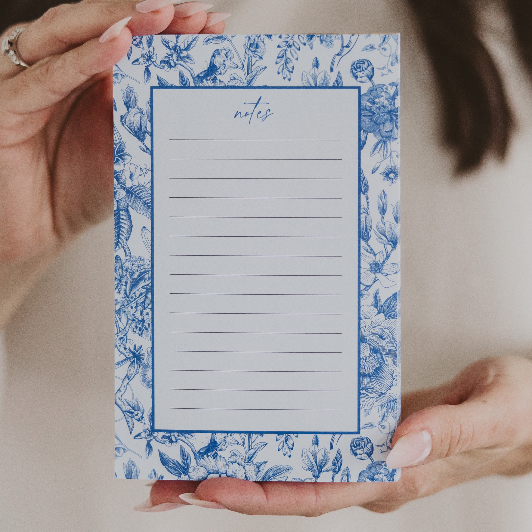 Sweet Water Decor - Blue Delft Notepad - Stationery & Office Accessories