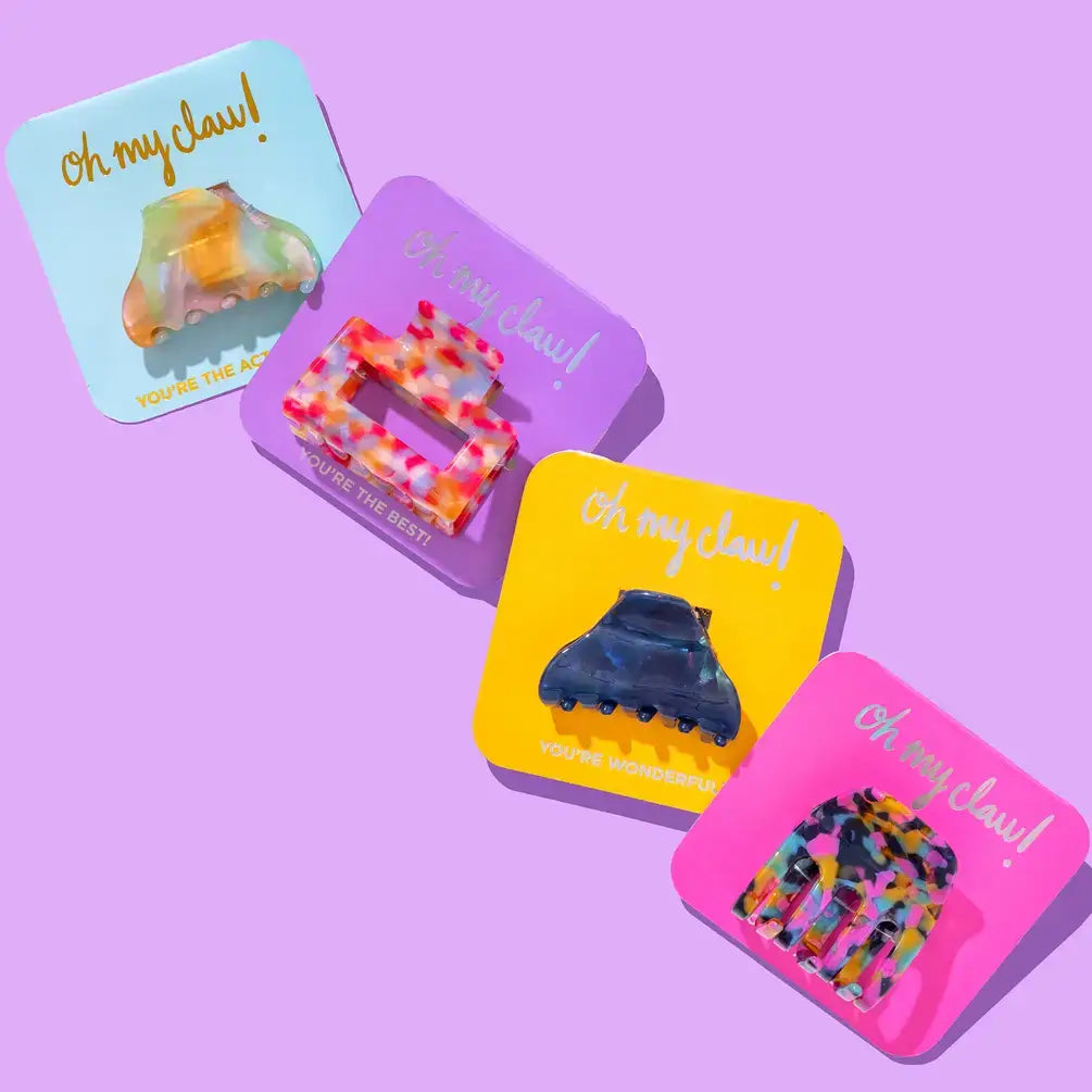 Taylor Elliott Designs - Claw Hair Clip on Affirmation Card - 