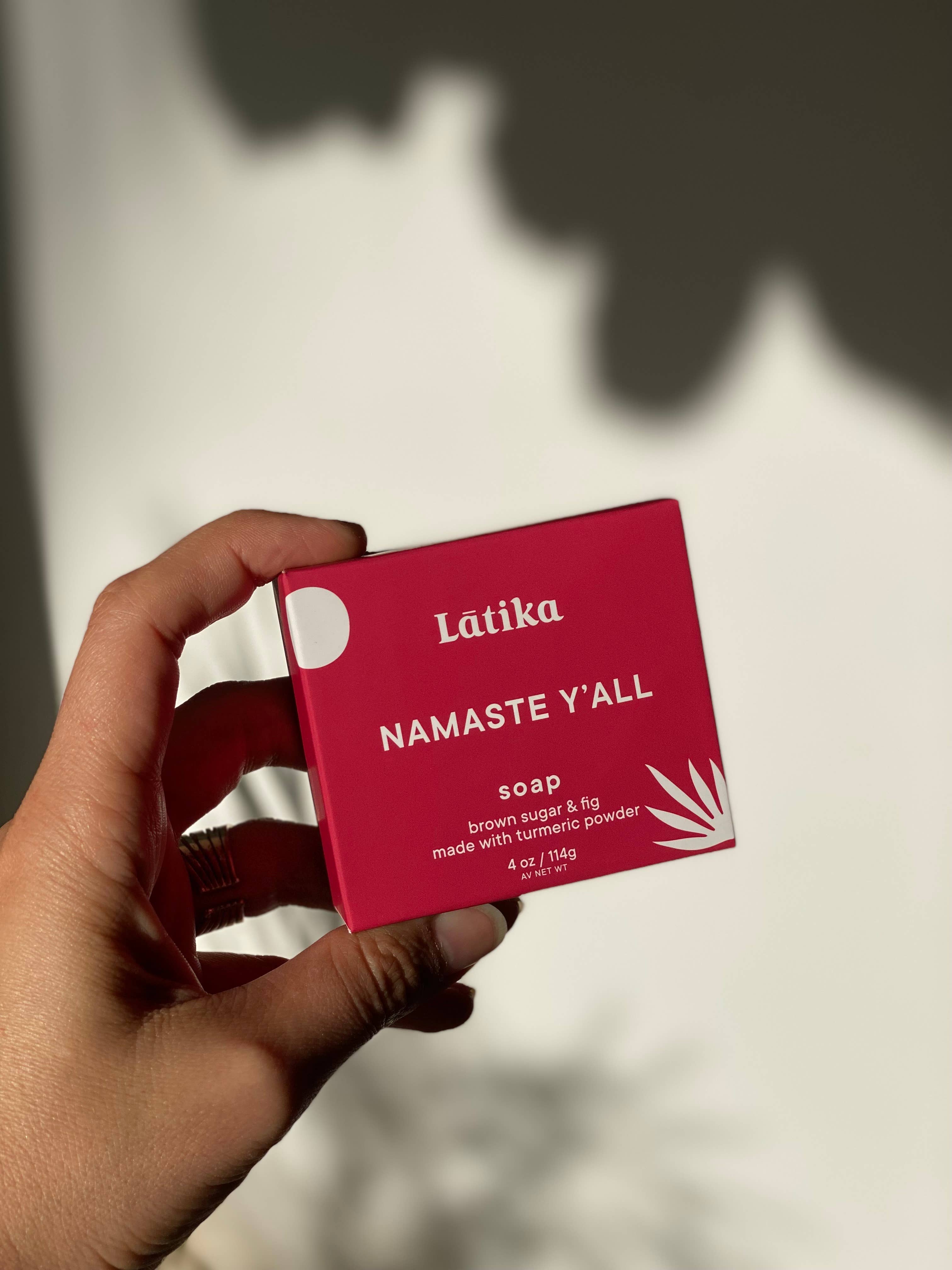 Latika Beauty - Namaste Y'all - Hydrating Soap -  Brown sugar -Fig 🪷