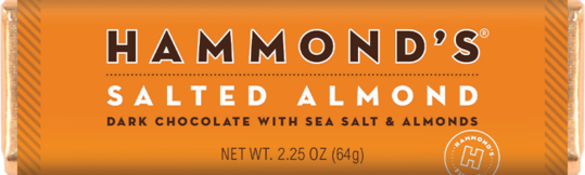 Hammond's Candies - Salted Almond Chocolate Bar  2.25oz