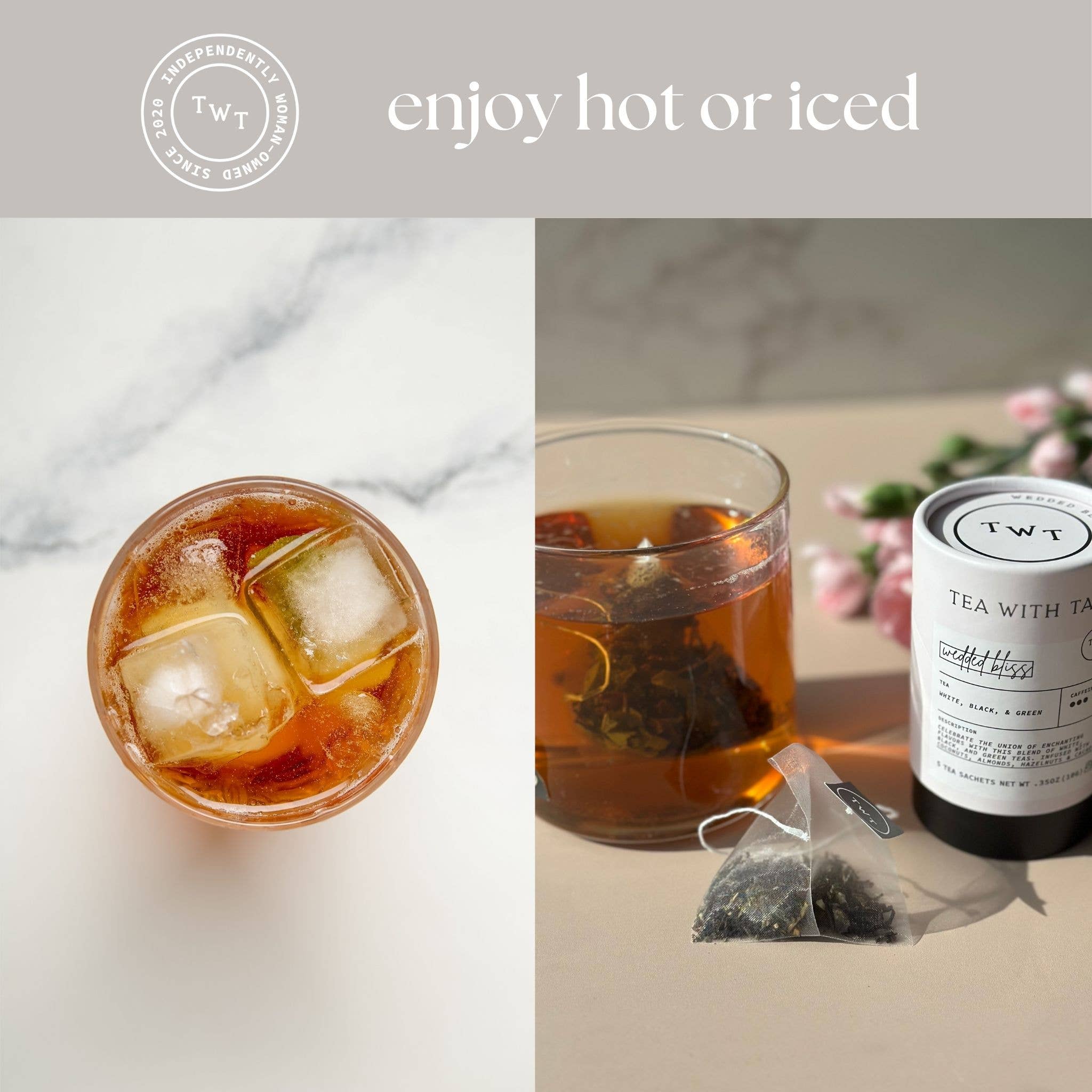 Tea with Tae - Wedded Bliss Mini Tube Gift (5 tea bags) (for Weddings)