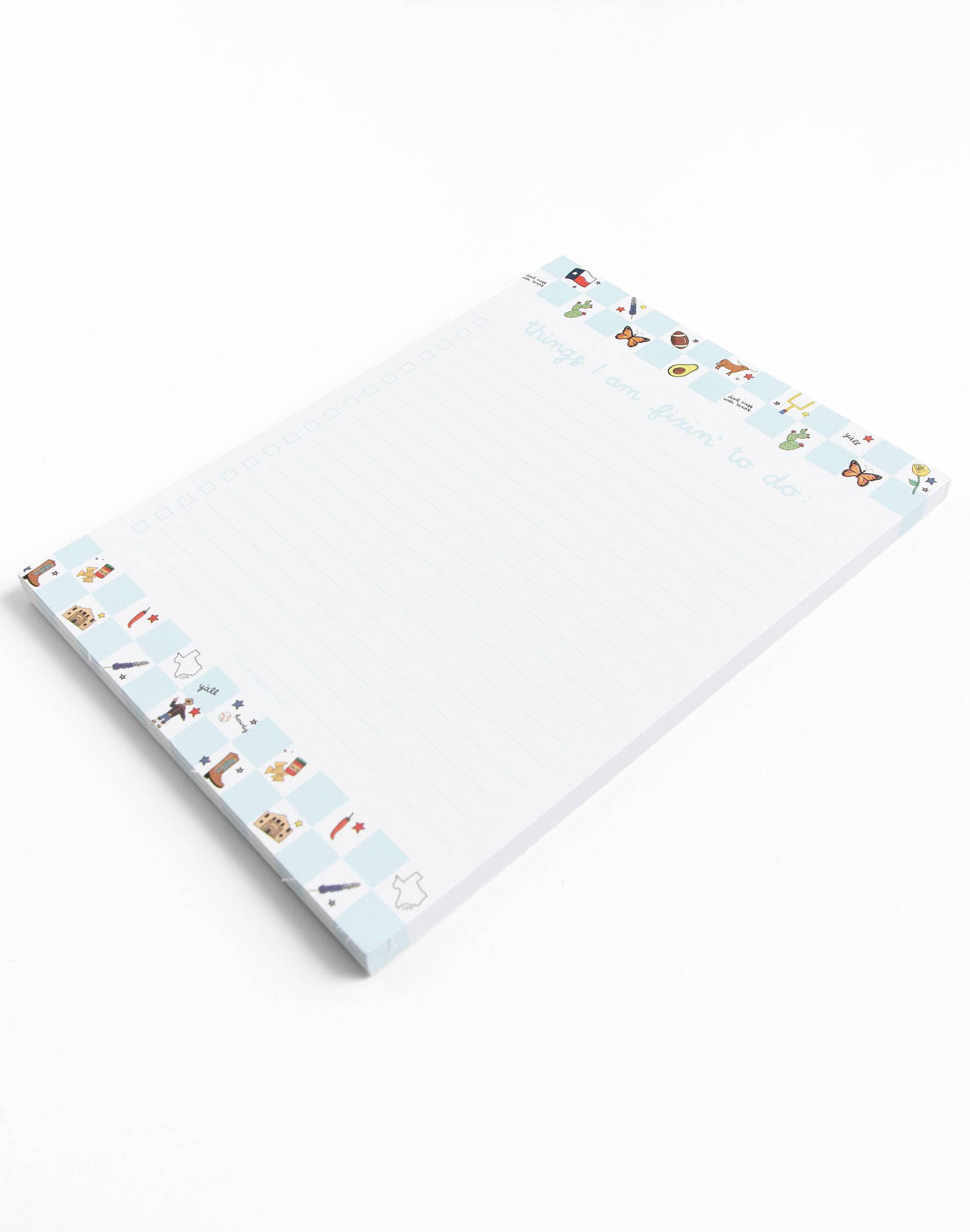Callie Danielle - Texas Western Checkerboard Notepad