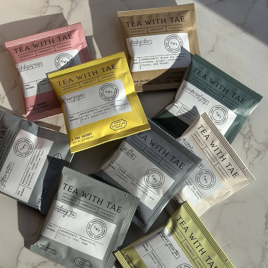 Tea with Tae - Genmaicha Japanese Green Tea - Individually Wrapped Tea Bag