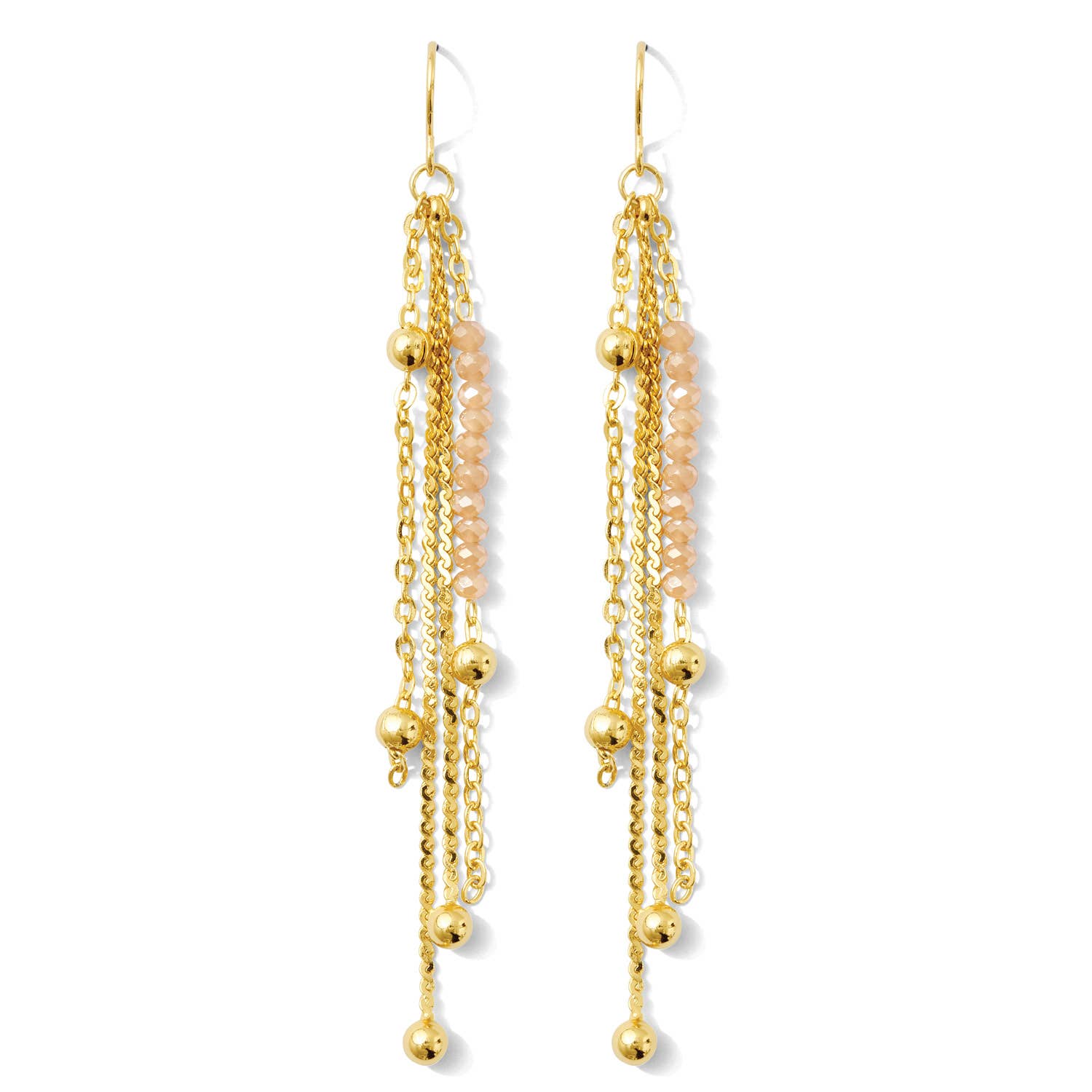 Splendid Iris - SALE - Long Earring with a Pop of Color