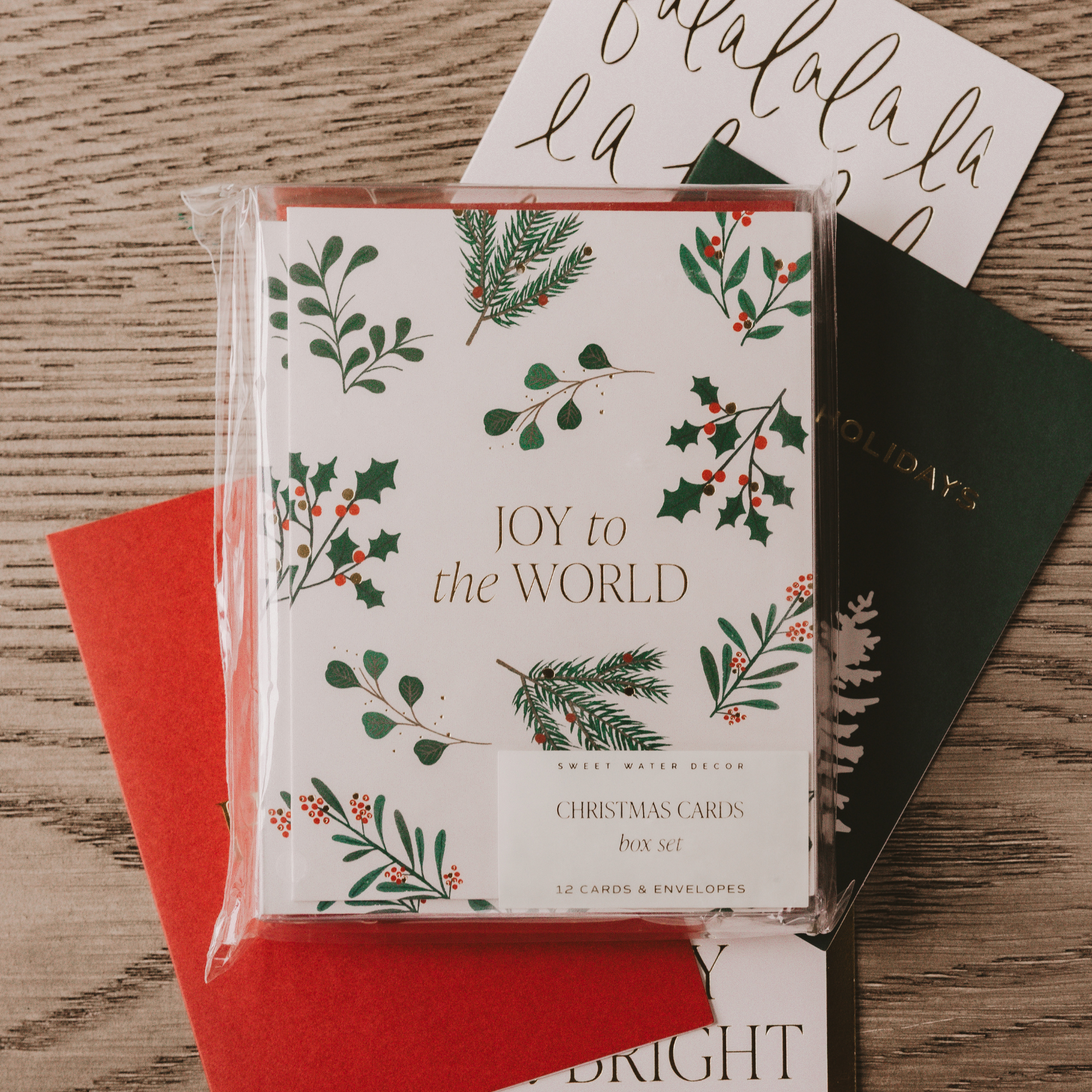 Sweet Water Decor - Assorted Holiday Cards Boxed Set - Christmas Cards