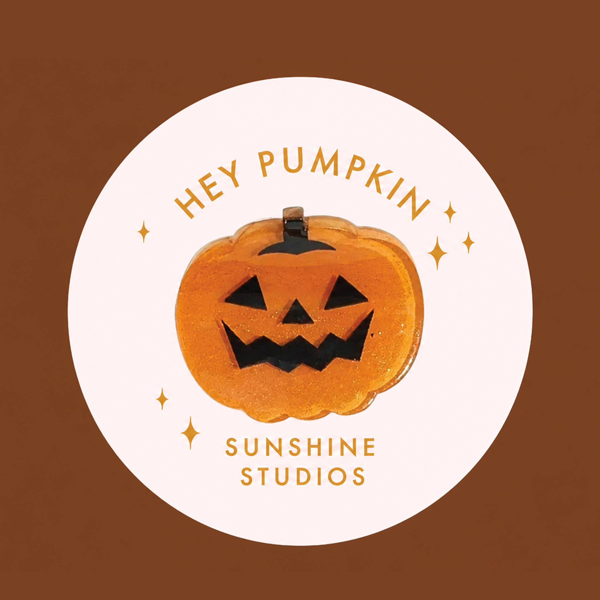 Sunshine Studios - Hey Pumpkin! Mini Pumpkin Hair Clip | Halloween